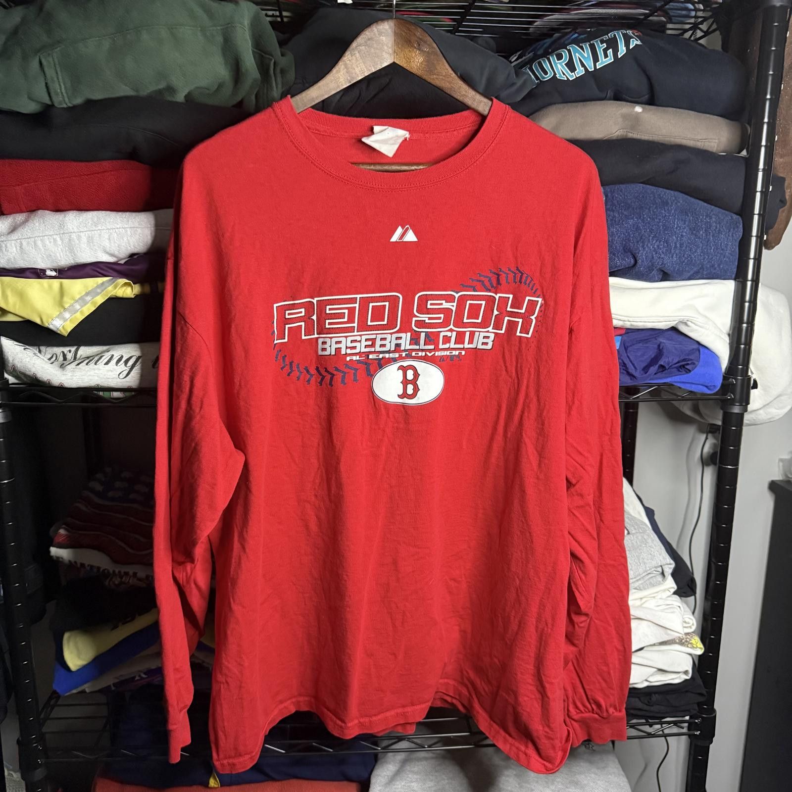 Majestic Majestic Red Sox Baseball Club Long Sleeve T-shirt Size US XXL / EU 58 / 5 - 1 Thumbnail