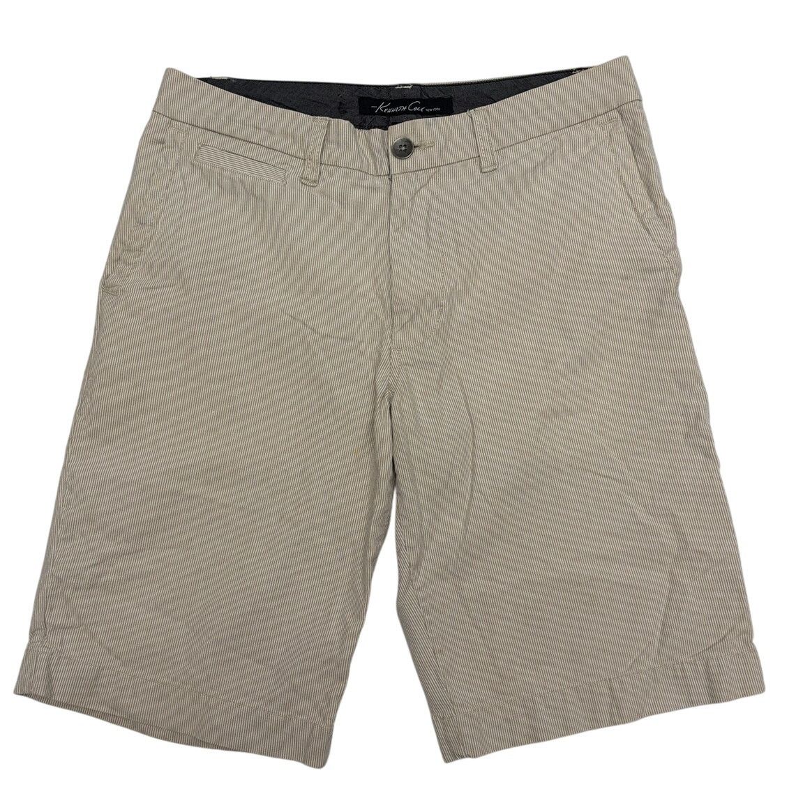 Kenneth Cole KENNETH COLE Men's Size 28 Pinstripe Flat Front 10" Shorts Size US 28 / EU 44 - 1 Thumbnail