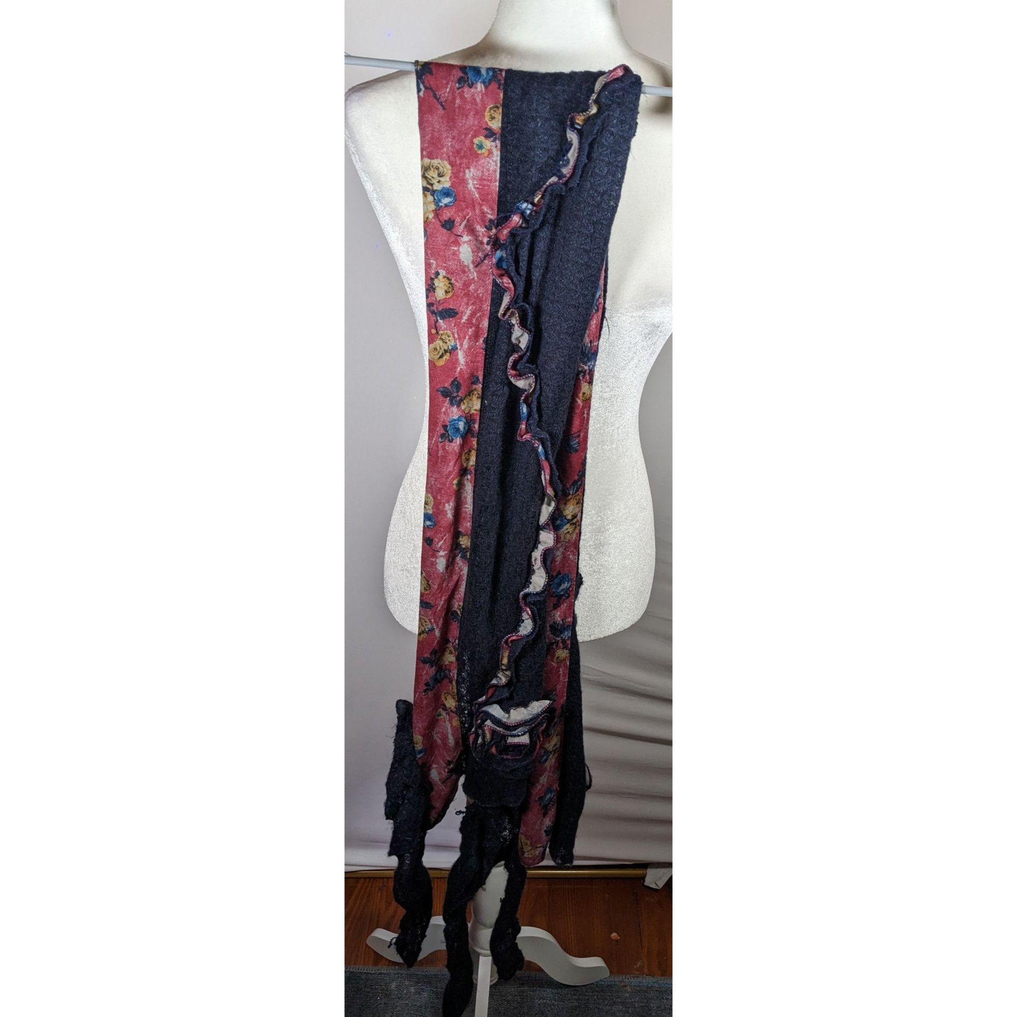 Other Vintage Witchy Floral Bohemian Fairycore Asymmetrical Pink A Size ONE SIZE - 10 Thumbnail