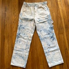 NWT OFF-WHITE C/O VIRGIL ABLOH Light Blue Bleached Denim Jeans Size 30 $485