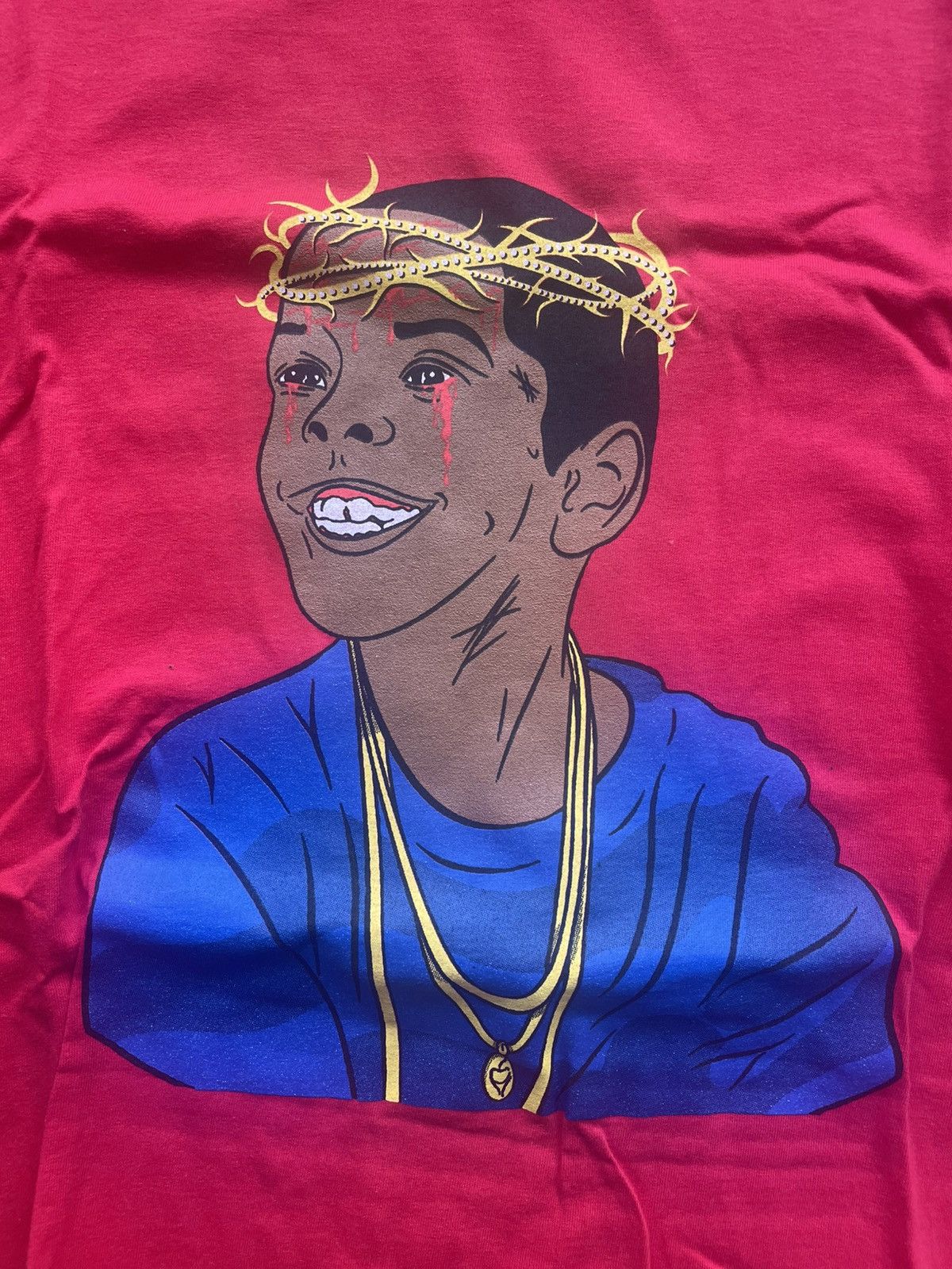 Champion × Rap Tees Westside Gunn Flygod Red t-shirt (2021) Size US XL / EU 56 / 4 - 2 Thumbnail