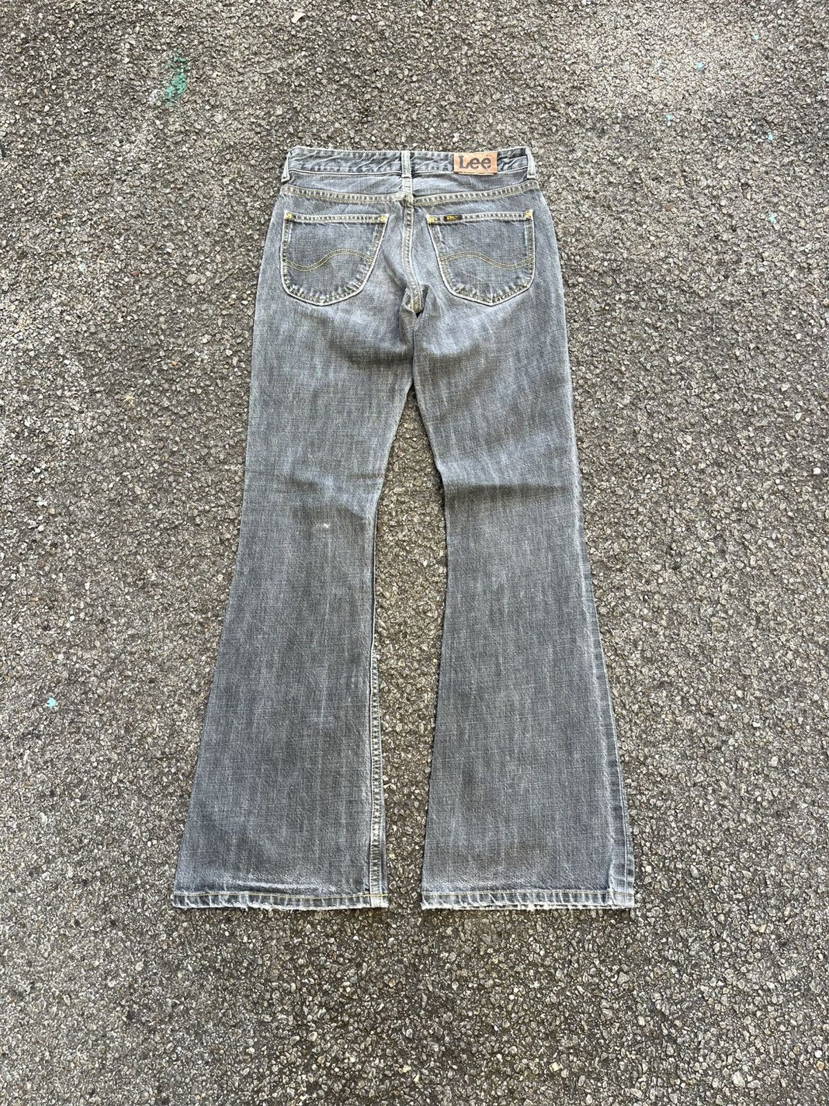 Hysteric Glamour SUPER FLARE JEANS LEE BELL BOTTOM BOOTCUT FADED BLACK DENIM Size US 28 / EU 44 - 9 Thumbnail