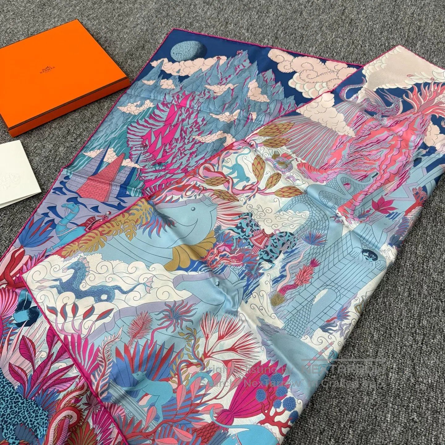 Hermes Hermes Cosmic Atlas: Scarf| Size ONE SIZE - 2 Thumbnail