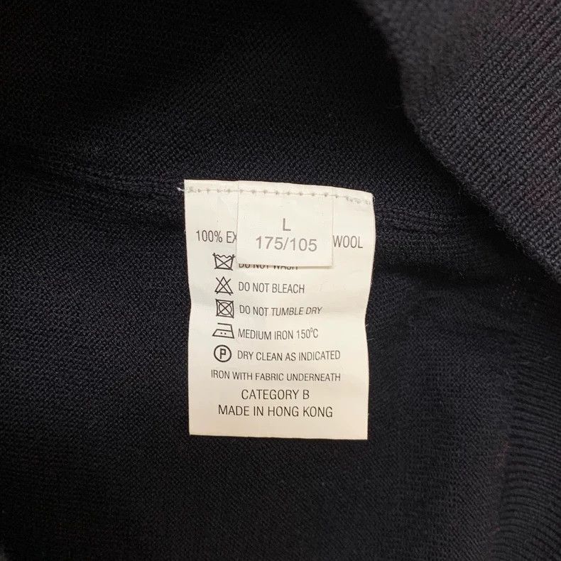Givenchy Givenchy Black and gray striped wool knitted sweater, size Size US L / EU 52-54 / 3 - 7 Thumbnail