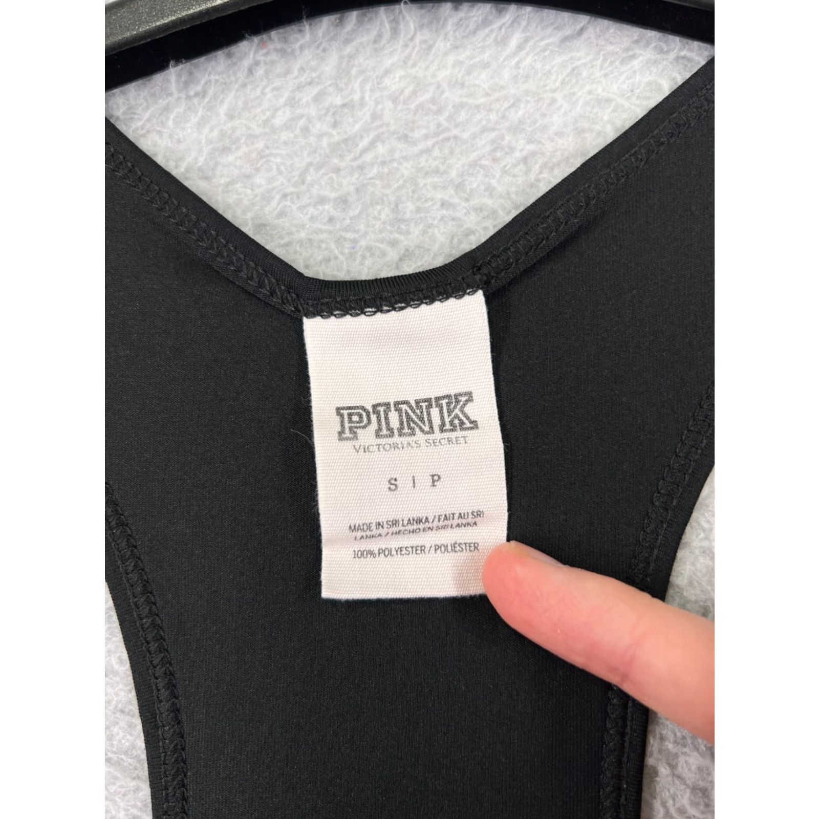 Victoria's Secret Victorias Secret Shirt Women Black Small Tank Sleeveless Tailgate Party Poly Size S / US 4 / IT 40 - 4 Thumbnail