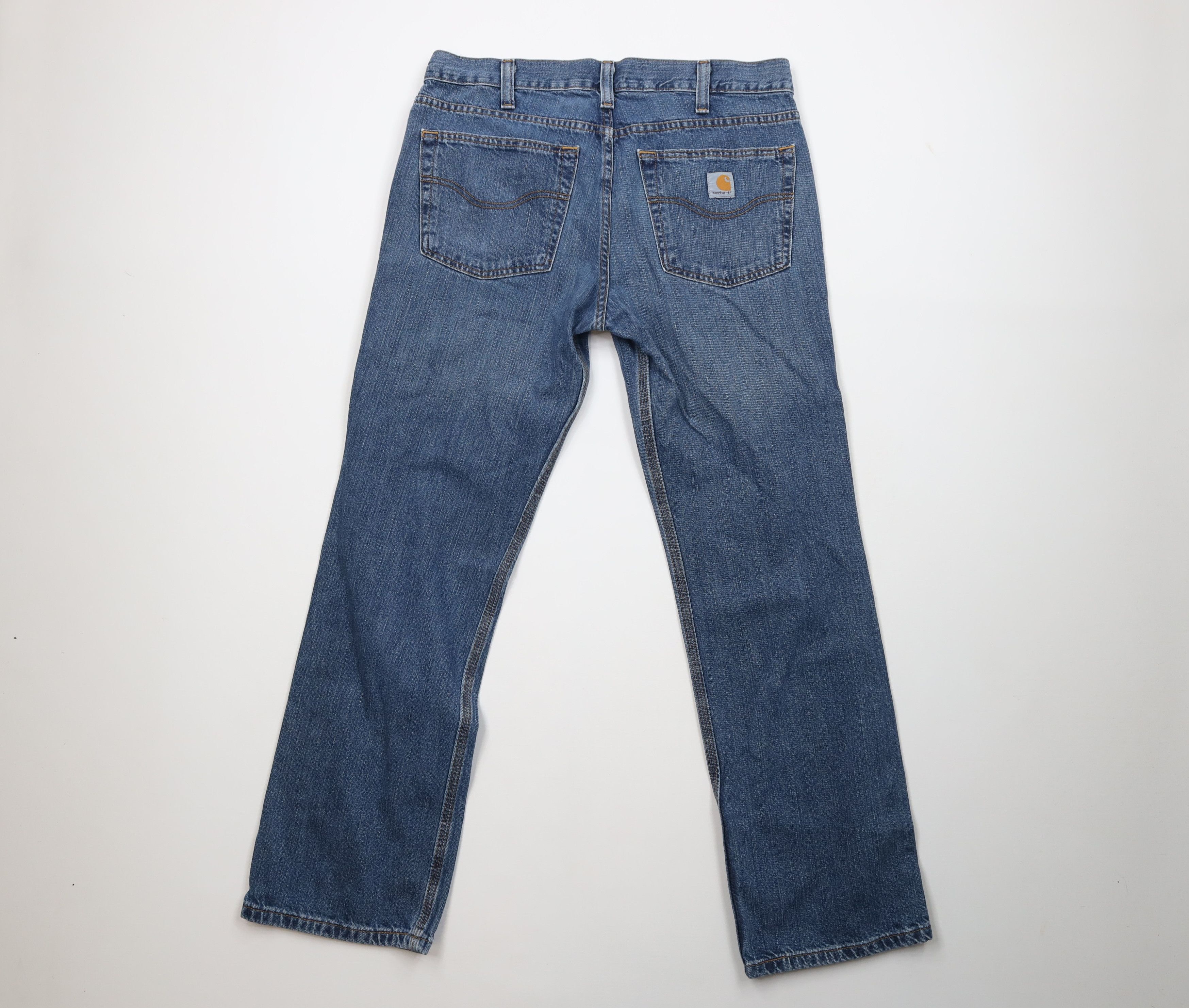 Carhartt Vintage Y2K Carhartt Spell Relaxed Straight Leg Jeans Blue Size US 34 / EU 50 - 8 Thumbnail