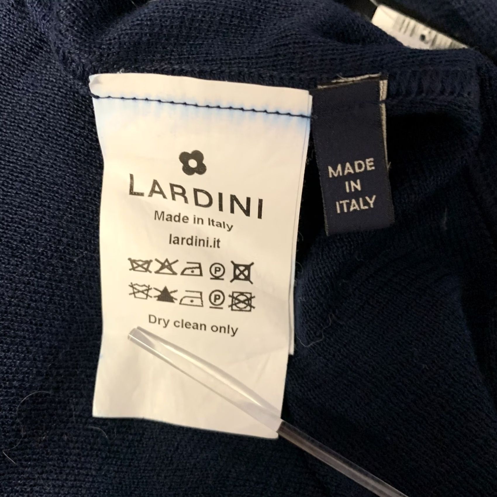 Lardini LARDINI Sport Coat Navy Heather Cotton Notch Lapel Size 44 Mens Size US S / EU 44-46 / 1 - 6 Thumbnail