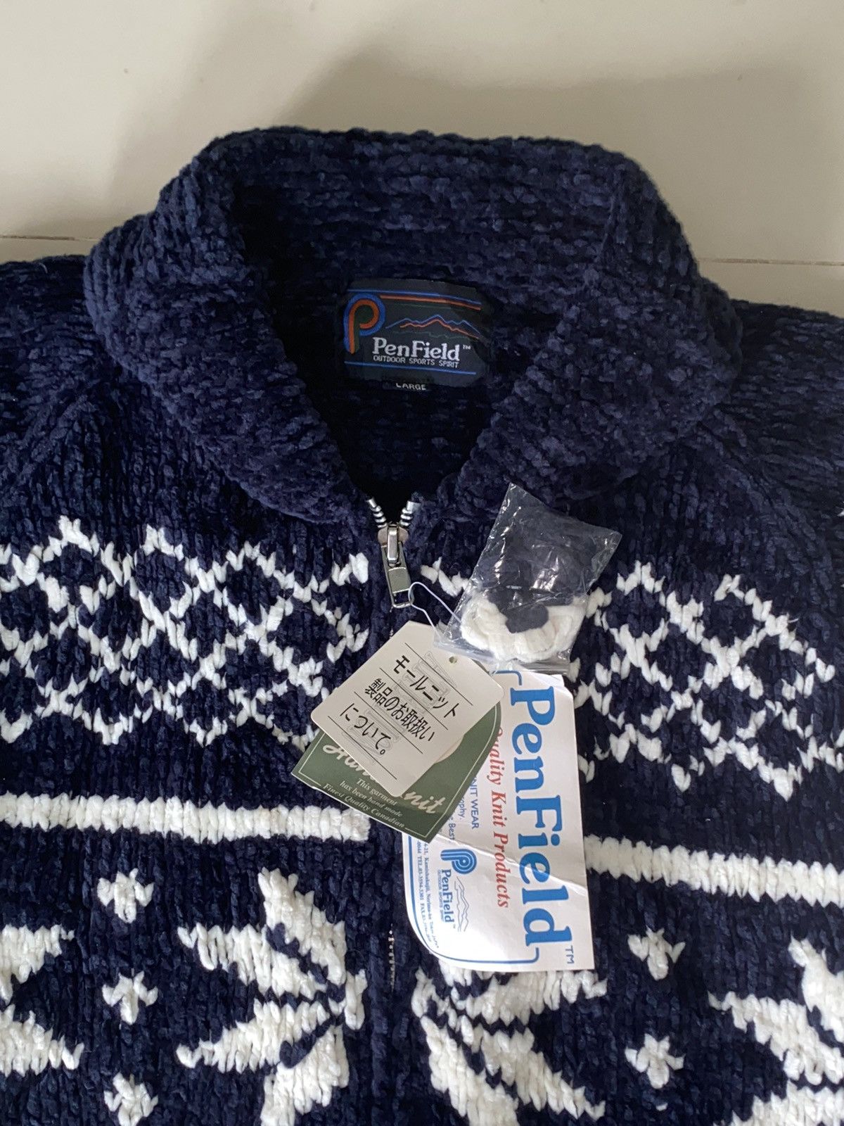 Penfield VINTAGE PENFIELD KNITTED CARDIGAN ZIP JACKET SIZE L Size US L / EU 52-54 / 3 - 2 Thumbnail