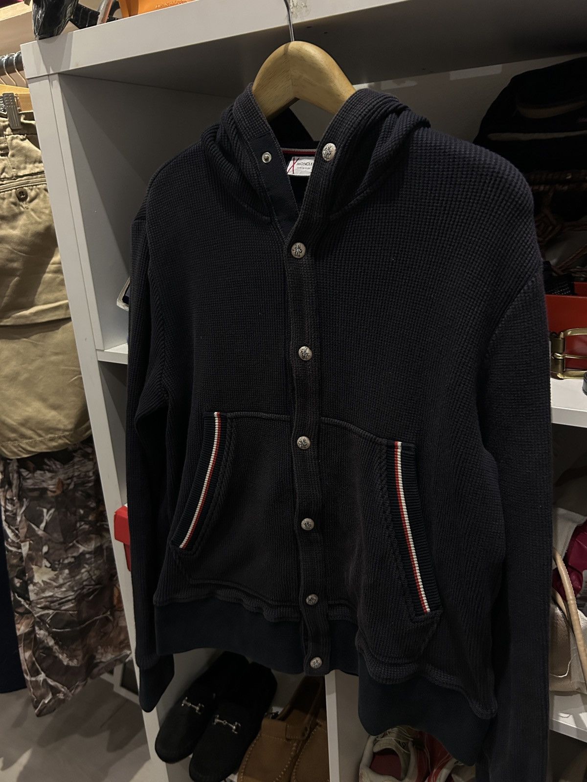 Moncler MONCLER Gamma Blue Cardigan made in Italy Size US M / EU 48-50 / 2 - 2 Thumbnail