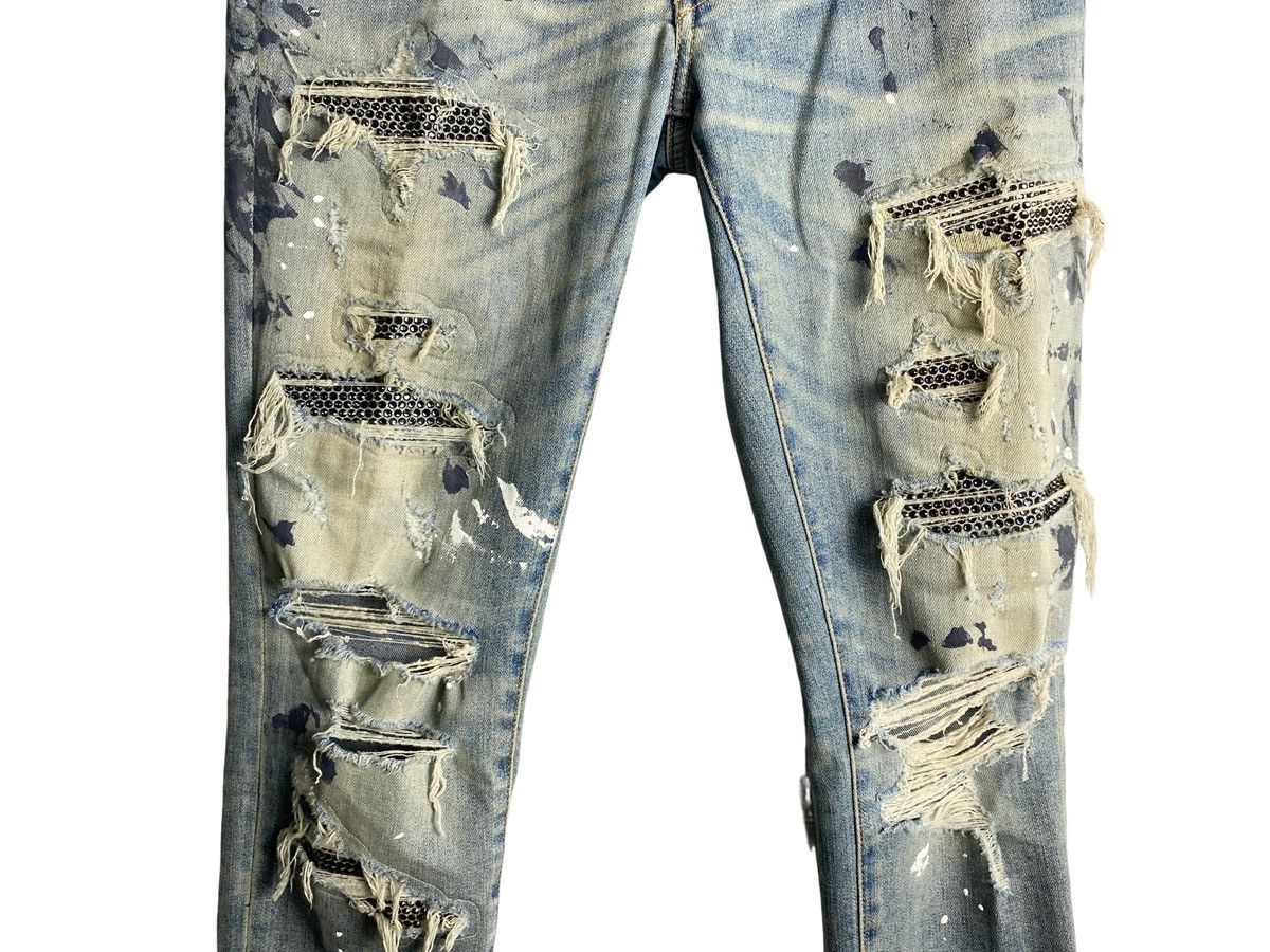 Amiri Amiri Diamonds Destroyed Jeans Size US 30 / EU 46 - 5 Thumbnail