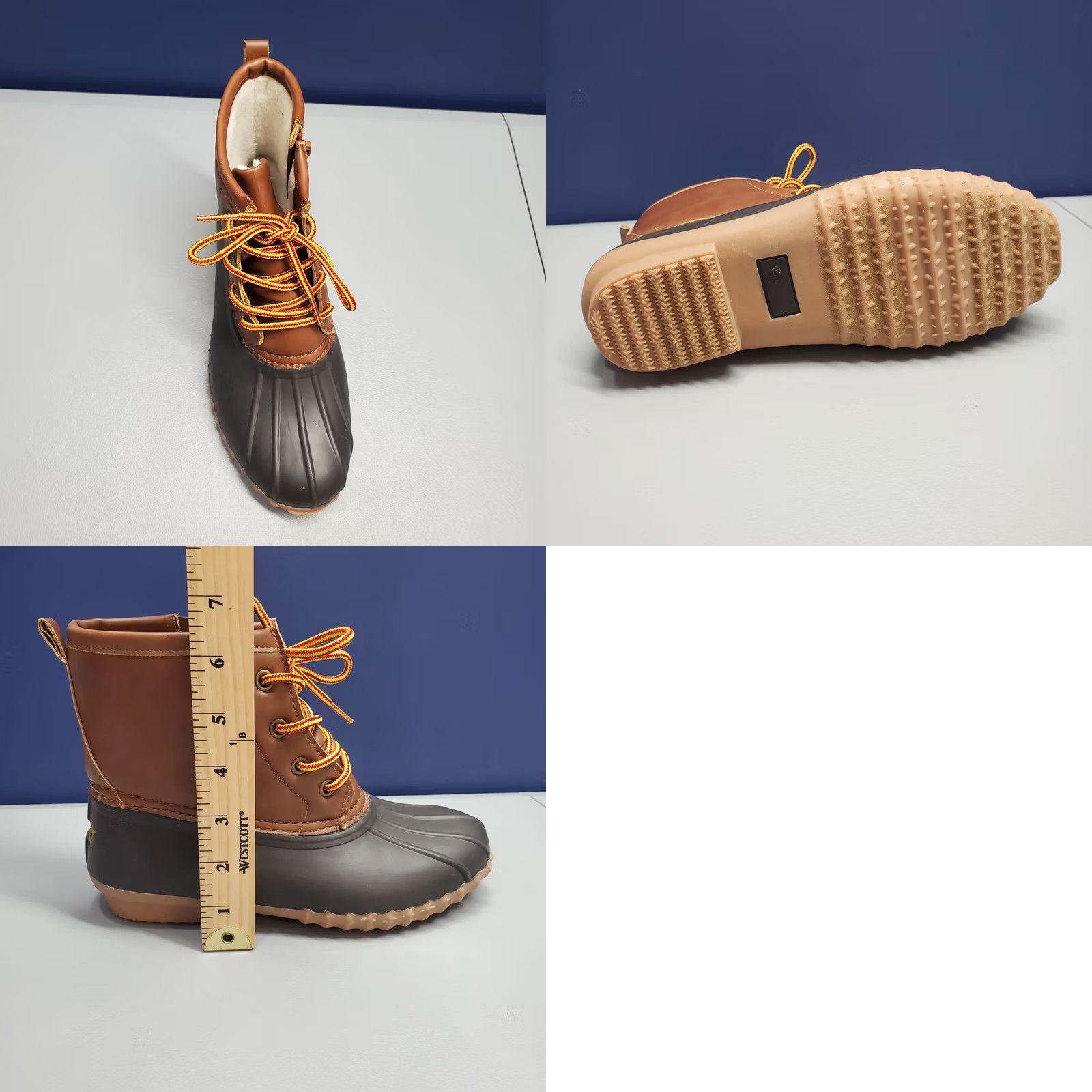 Esprit Esprit Wilma Boot Womens Size 6 Black Brown Synthetic Duck Boots Lace Up Size US 6 / IT 36 - 9 Thumbnail