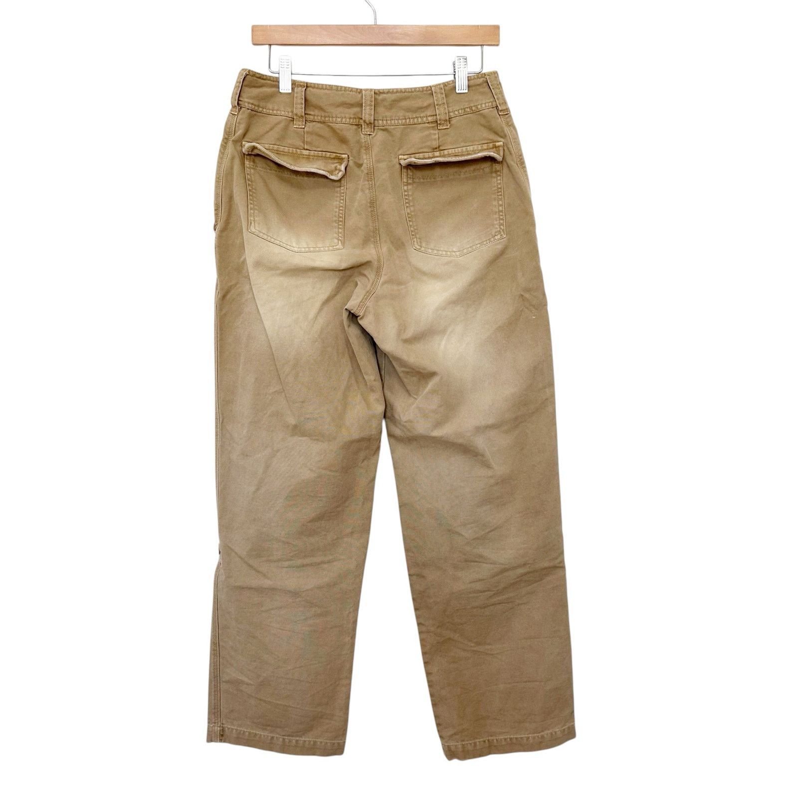 Free People Free People Tan Wide Leg Jeans Sz 4 Size 27" / US 4 / IT 40 - 5 Thumbnail