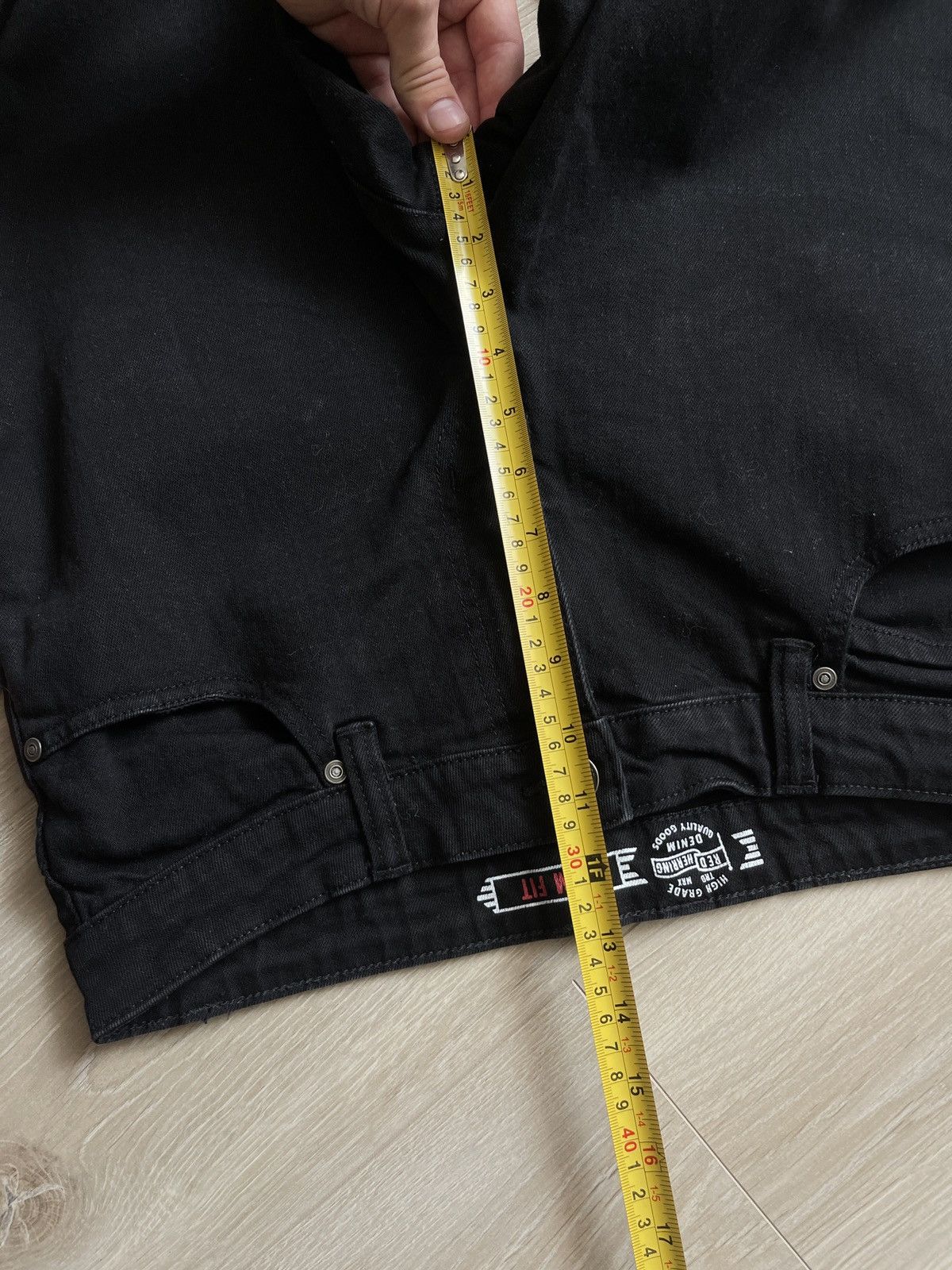 Vintage Red herring mens jeans black denim W34 Size US 34 / EU 50 - 12 Thumbnail
