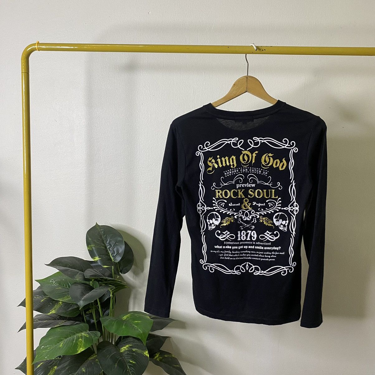 If Six Was Nine KingOfGod Skulls Seditionaries Poem Cyber Gothic Punk LS Tee Size US XS / EU 42 / 0 - 1 Thumbnail