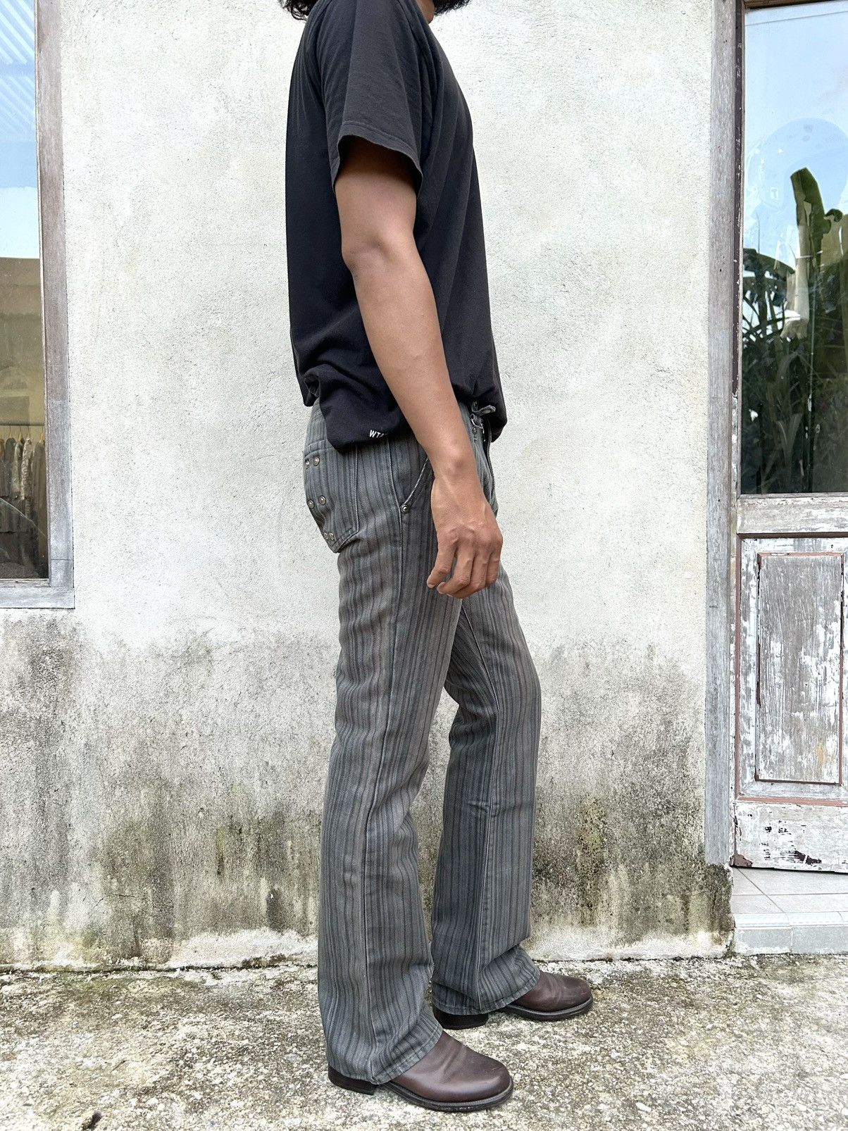 semanticdesign Vintage Flared Denim Semantic Design Stripe Size US 28 / EU 44 - 2 Thumbnail