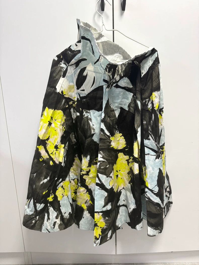Dries Van Noten Dries Van Noten Floral Print Midi Skirt - dmc Size US 38 / EU 54 - 1 Thumbnail