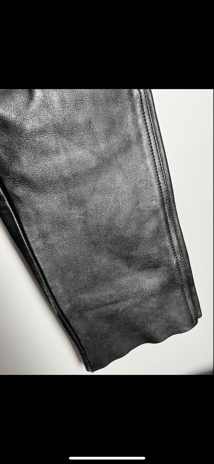 Leather Vintage leather pants motorcycle y2k Size US 28 / EU 44 - 7 Thumbnail