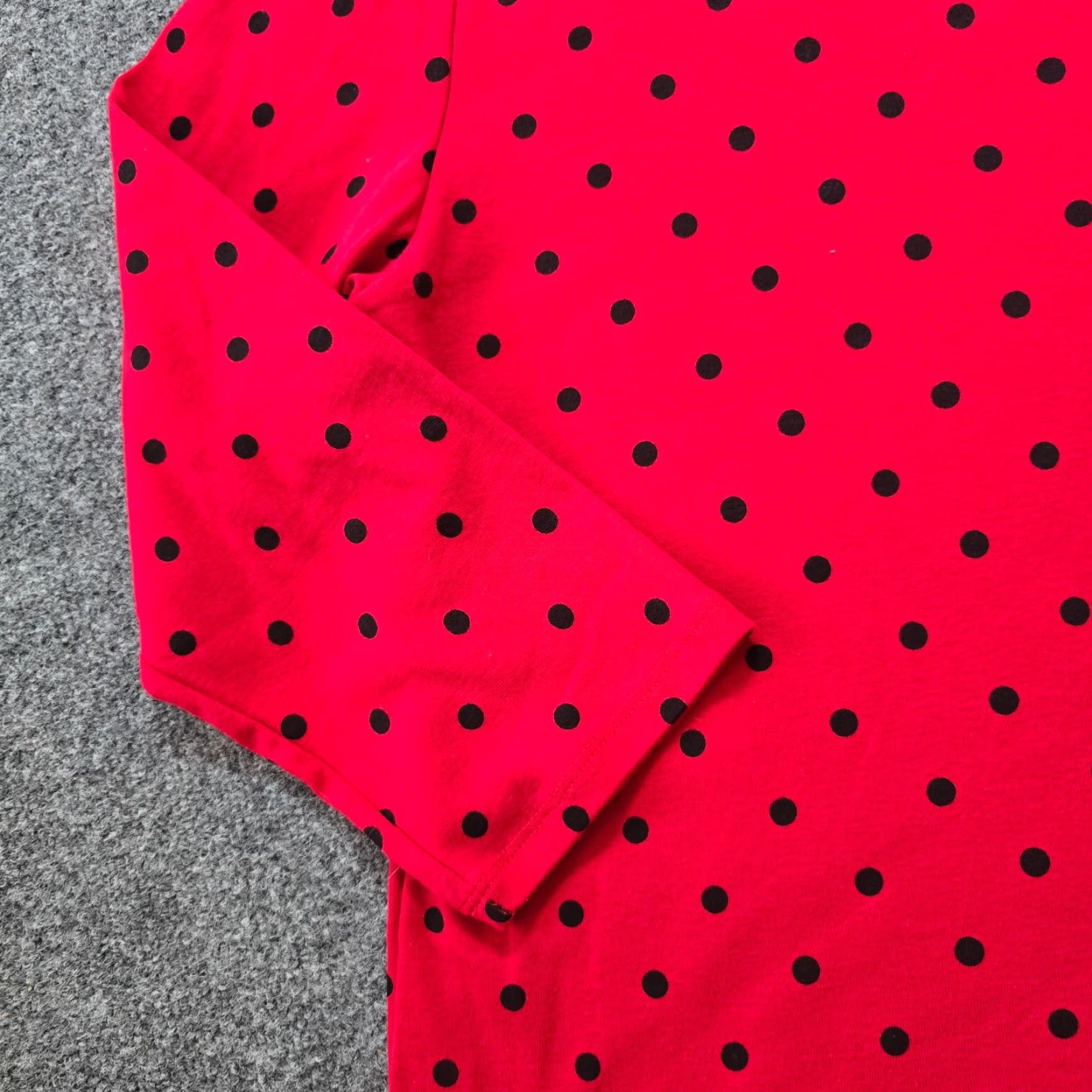 Etro Jess Jane Blouse Women 2X Red Black Polka Dot Rockabilly Retro Casual Womens Size XXL / US 16-18 / IT 52-54 - 3 Thumbnail
