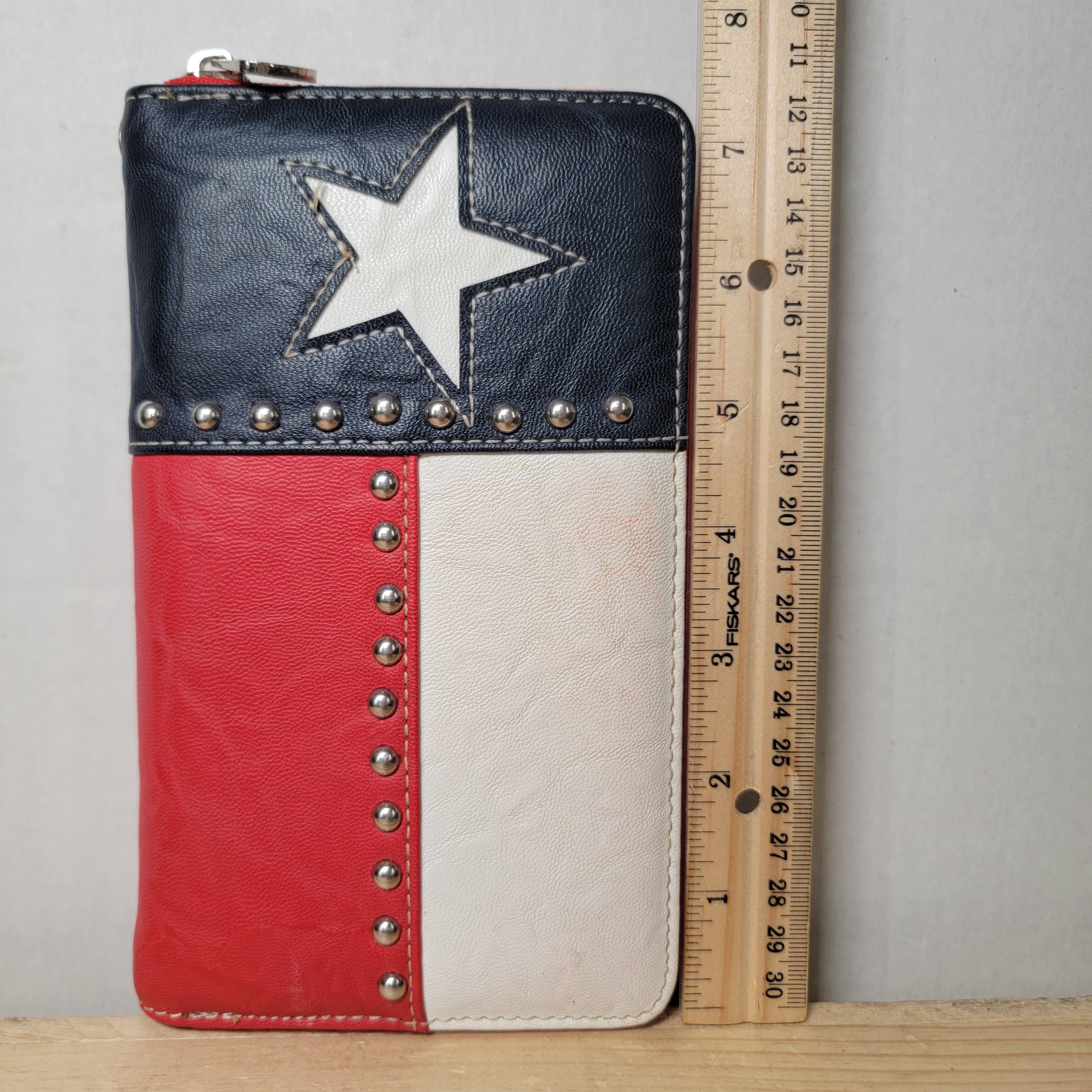 Other Montana West Faux Leather Studded Texas Flag Ladies Wallet Size ONE SIZE - 5 Thumbnail