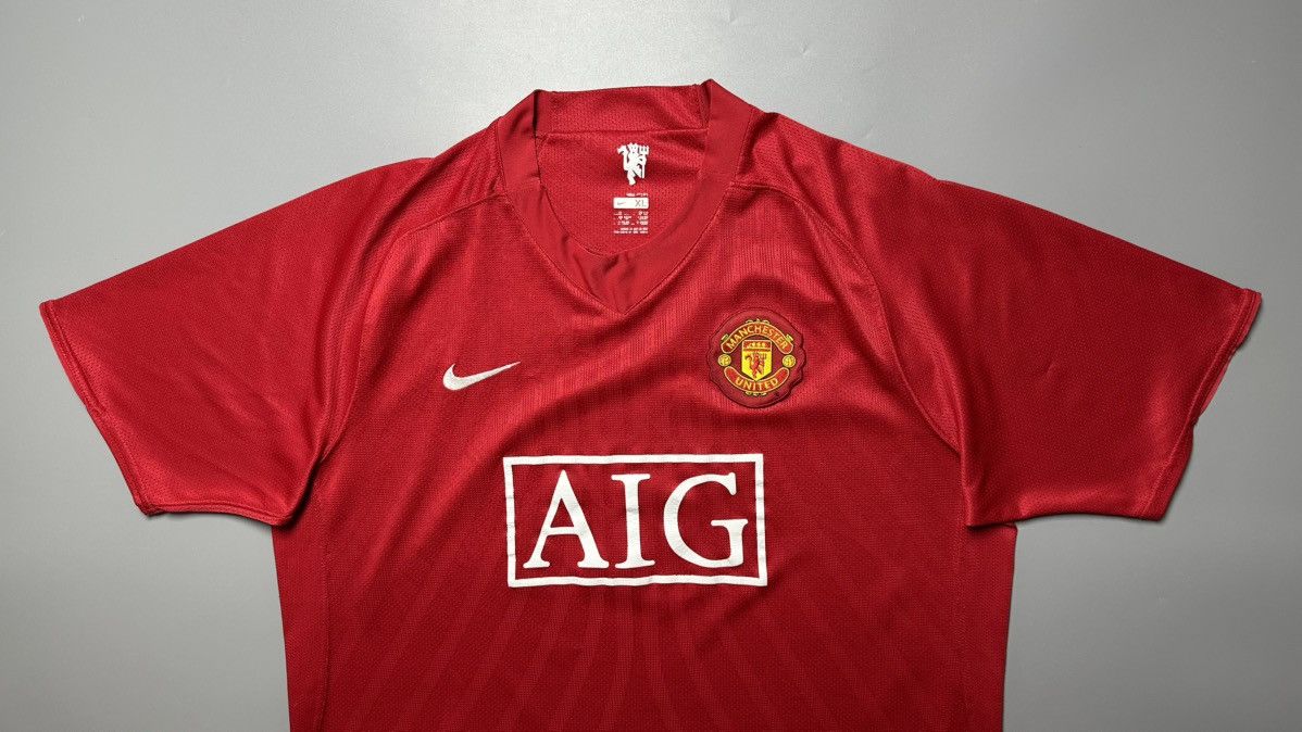 Nike MAN UNITED NIKE 2007/2008 FOOTBALL HOME JERSEY #7 RONALDO Size US XL / EU 56 / 4 - 3 Thumbnail