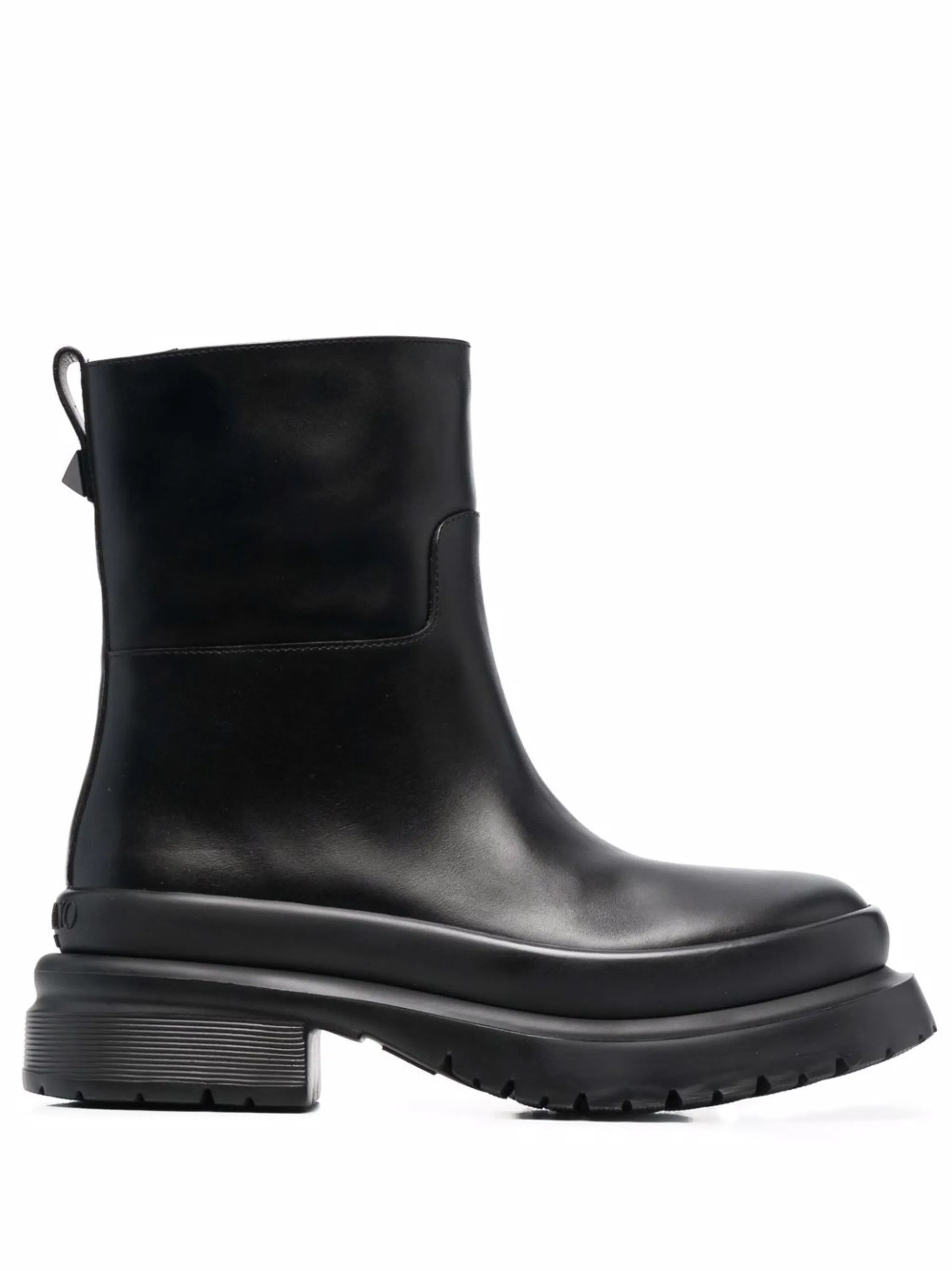 Valentino o1y0525 Logo Ankle Boots in Black Size US 11 / EU 44 - 1 Thumbnail