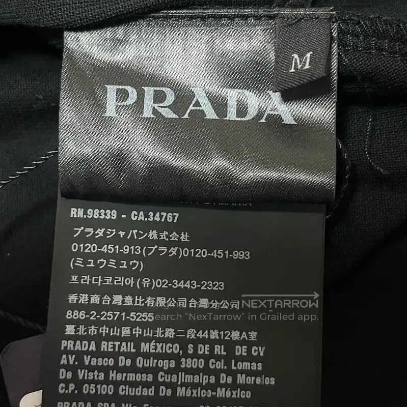 Prada Prada Men's Black Cotton T-Shirt. Size US M / EU 48-50 / 2 - 5 Thumbnail