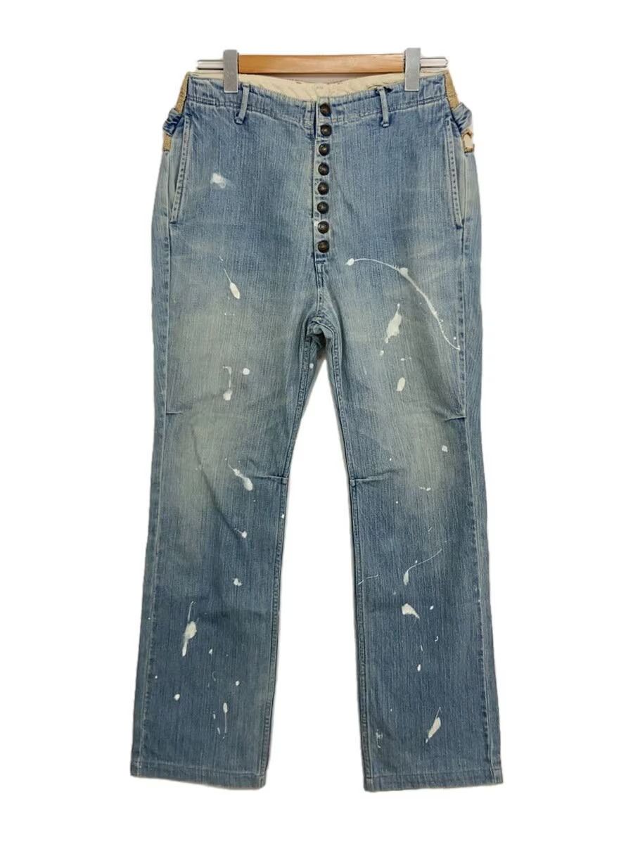 Kapital Paint Splatted High Rise Straight Leg Pants Size US 30 / EU 46 - 1 Thumbnail