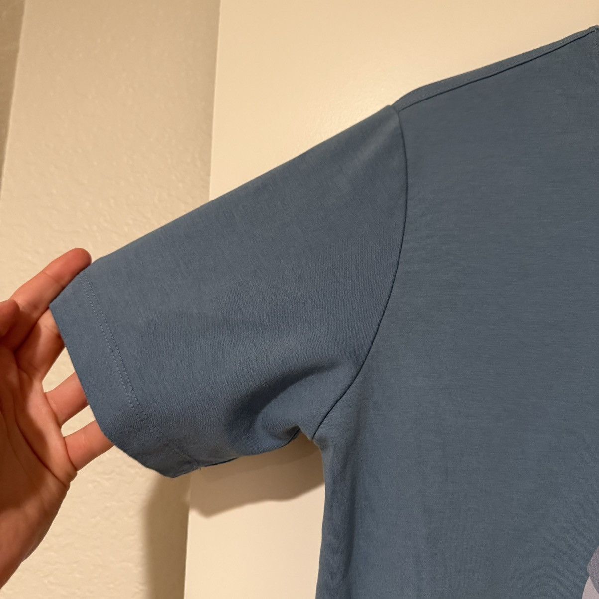 Hermes Hermès Men’s "Quarterb'H" Sky Blue Crewneck T-shirt Small Size US S / EU 44-46 / 1 - 5 Thumbnail