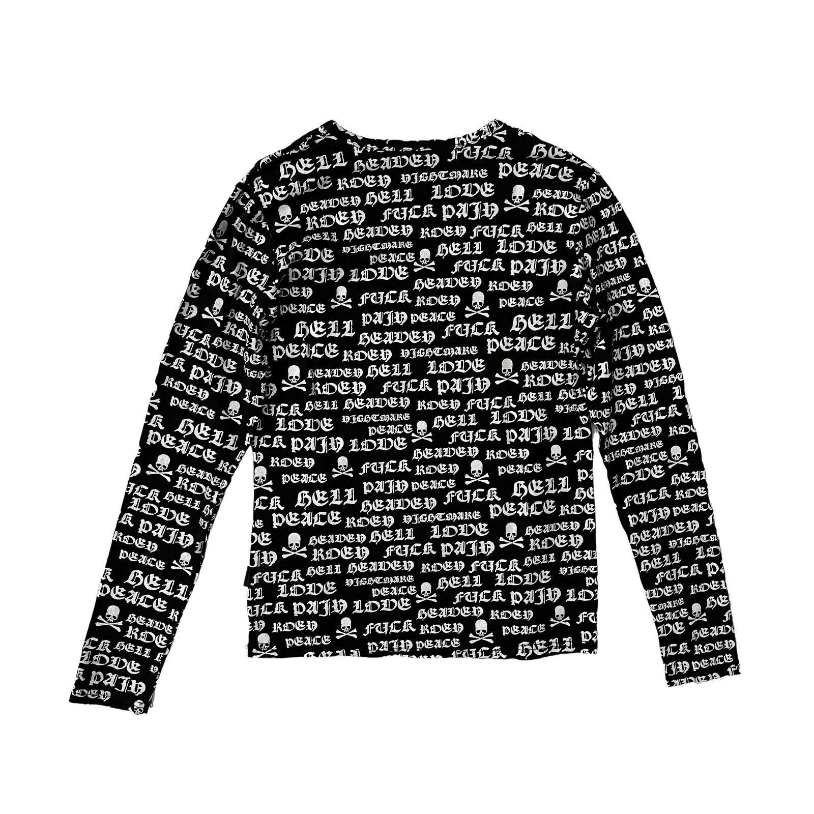 Roen Roen Olde English Skull Longsleeve Tee Size US XS / EU 42 / 0 - 5 Thumbnail