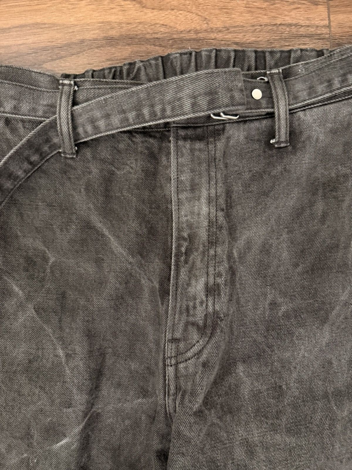 YOKO SAKAMOTO Yoko Sakamoto Sumi-ink Dyed Belted Denim sz s Size US 30 / EU 46 - 2 Thumbnail