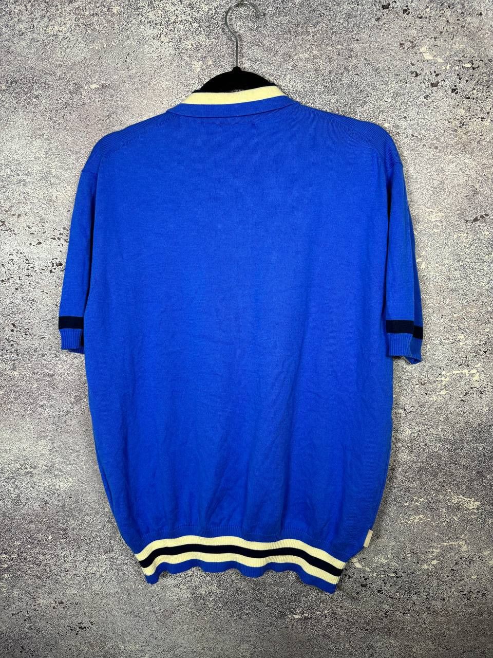 Baracuta × Vintage Vintage Baracuta Knit Polo Shirt Medium Blue Italy Size US M / EU 48-50 / 2 - 14 Thumbnail