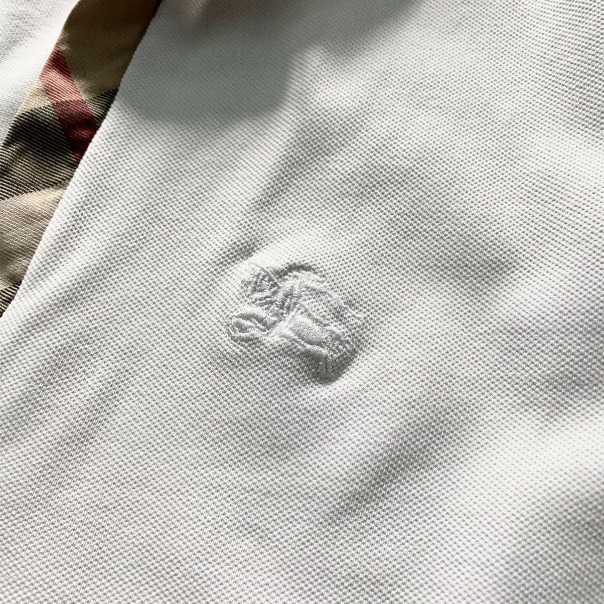 Burberry × Designer × Vintage Vintage Burberry Small Logo Polo T-shirt Nova Check Size L / US 10 / IT 46 - 3 Thumbnail