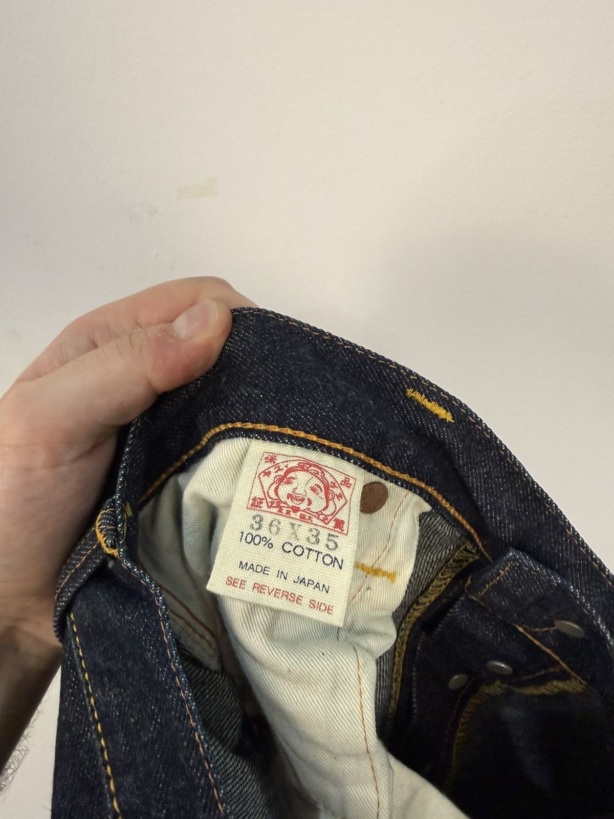 Evisu Evisu 2001 Lot Big Yellow Seagull Jeans 36/35 Vintage Y2K Size US 36 / EU 52 - 11 Thumbnail