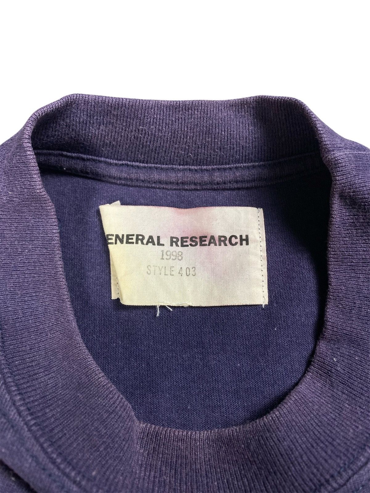 General Research AW98 General Research Box Logo Parasite Pocket T-Shirt Size US M / EU 48-50 / 2 - 12 Thumbnail