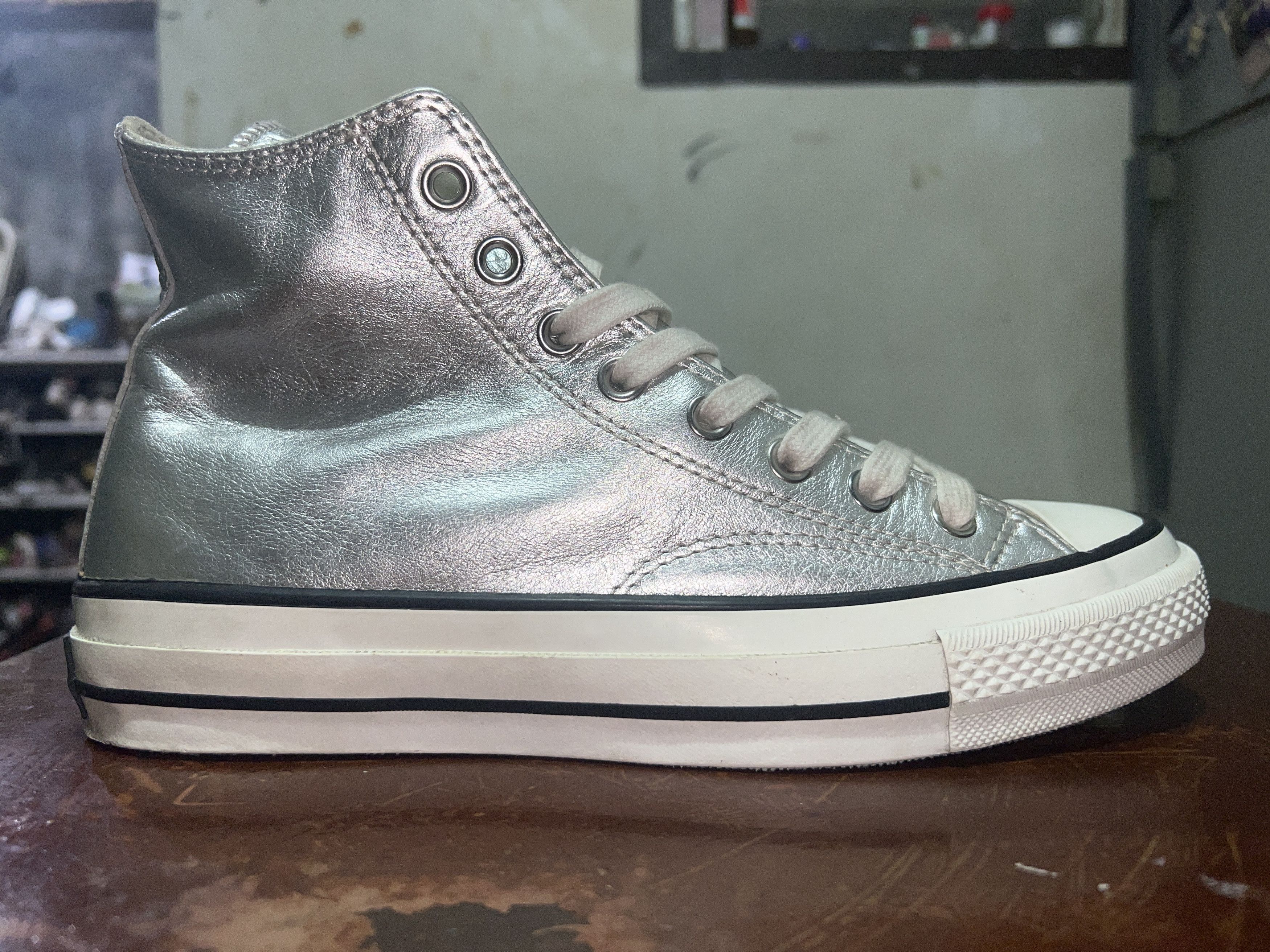 Converse Cons Addict 100th Anniversary Shiny Metal Leather Grailed