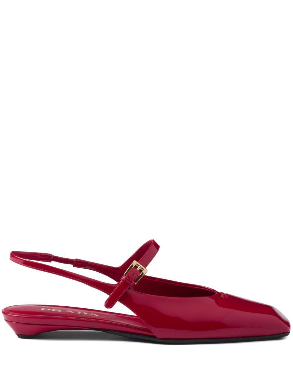 PATENT LEATHER SLINGBACK BALLERINAS