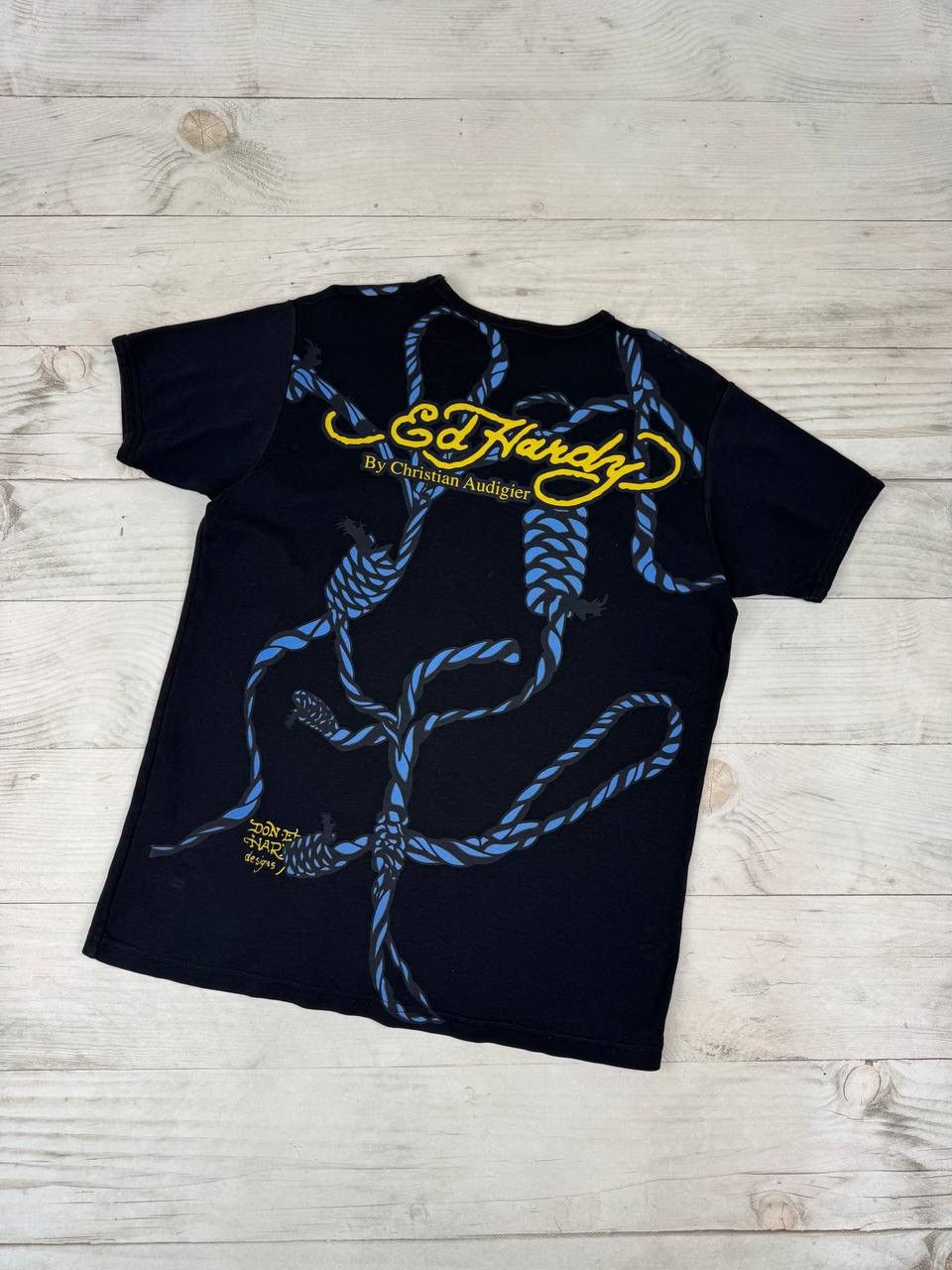 Christian Audigier Ed Hardy By Christian Audigier Live And Rock T Shirt Size US XXL / EU 58 / 5 - 12 Thumbnail