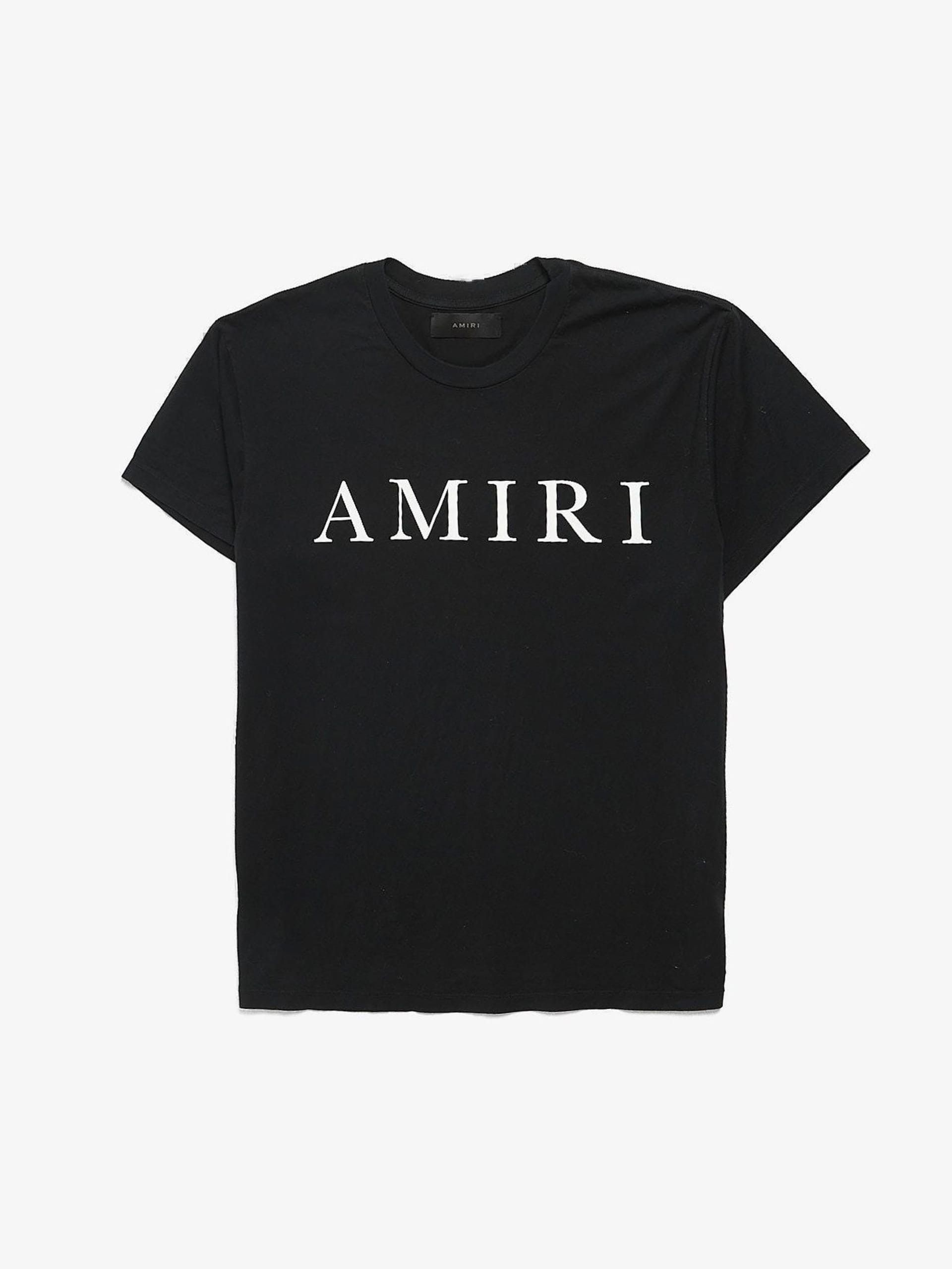 Amiri Black Logo Printed Cotton T Shirt Size US M / EU 48-50 / 2 - 1 Thumbnail