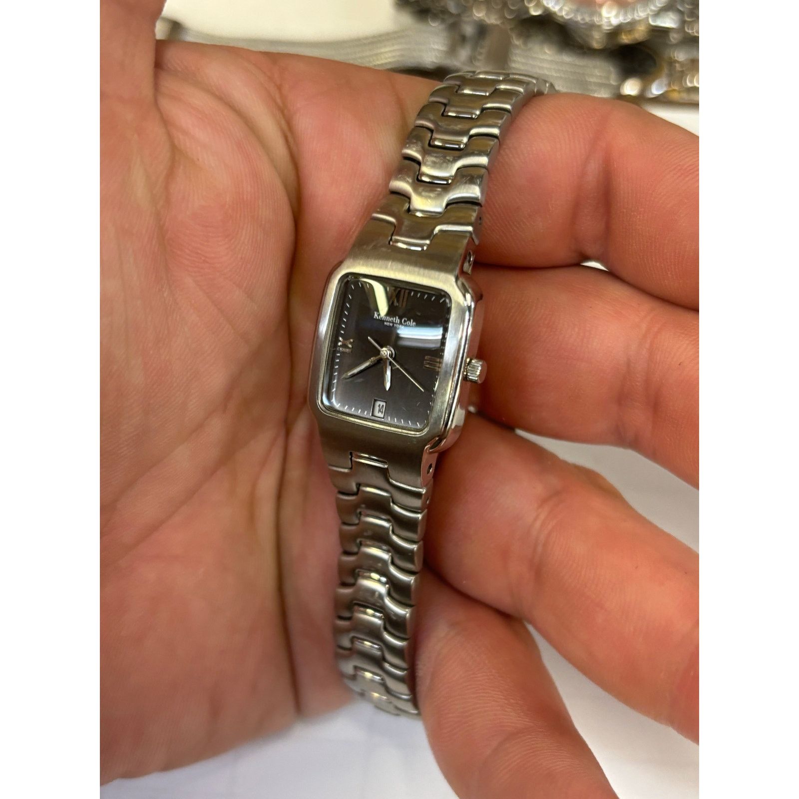 Kenneth Cole Kenneth Cole Silver Tone Womens Watch! New Battery! Size ONE SIZE - 9 Thumbnail