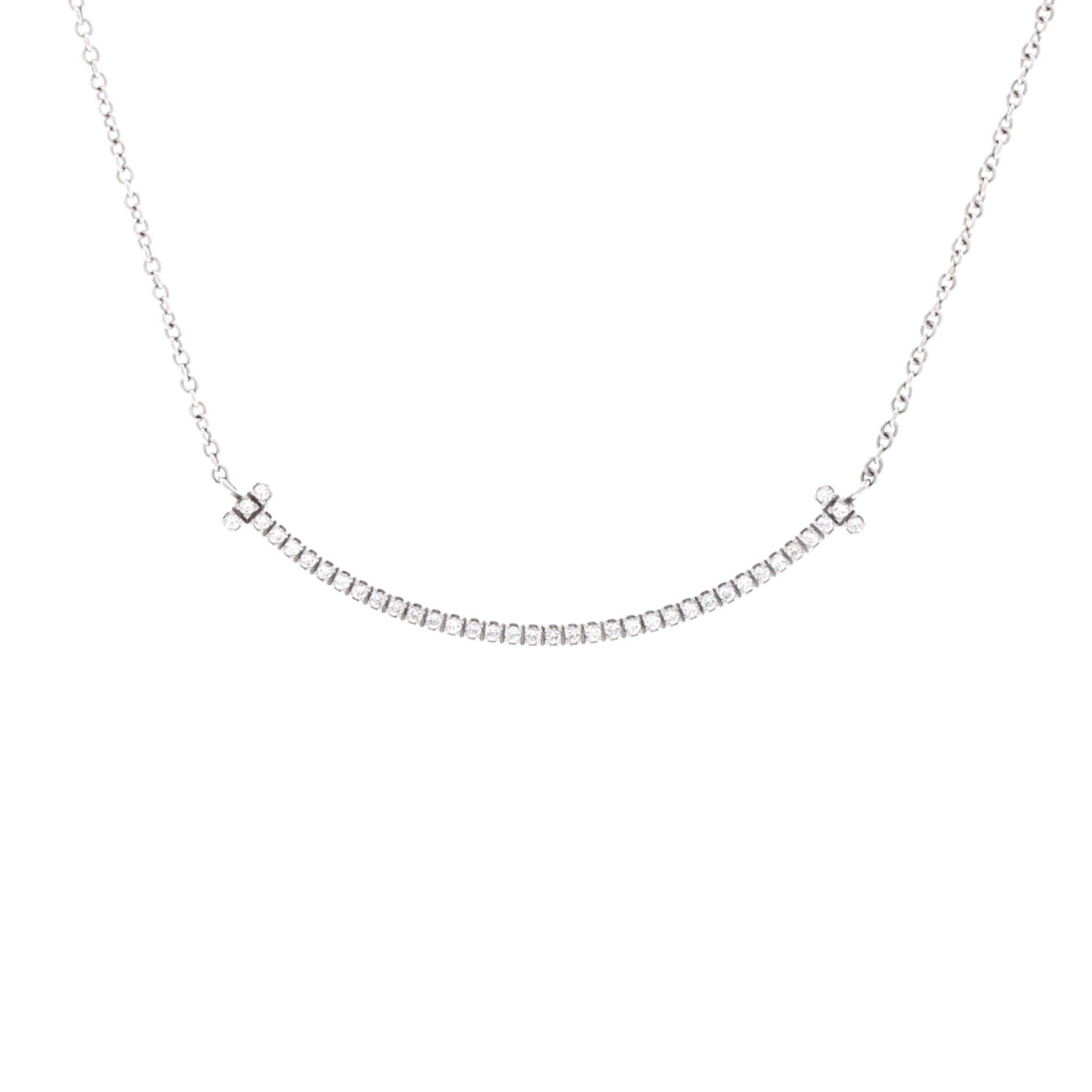 Tiffany & Co. T Smile Pendant Necklace Size ONE SIZE - 1 Thumbnail