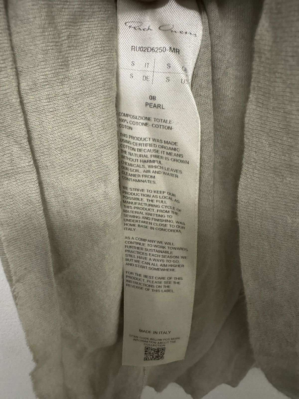 Rick Owens Pearl Long Sleeve Size US S / EU 44-46 / 1 - 6 Thumbnail