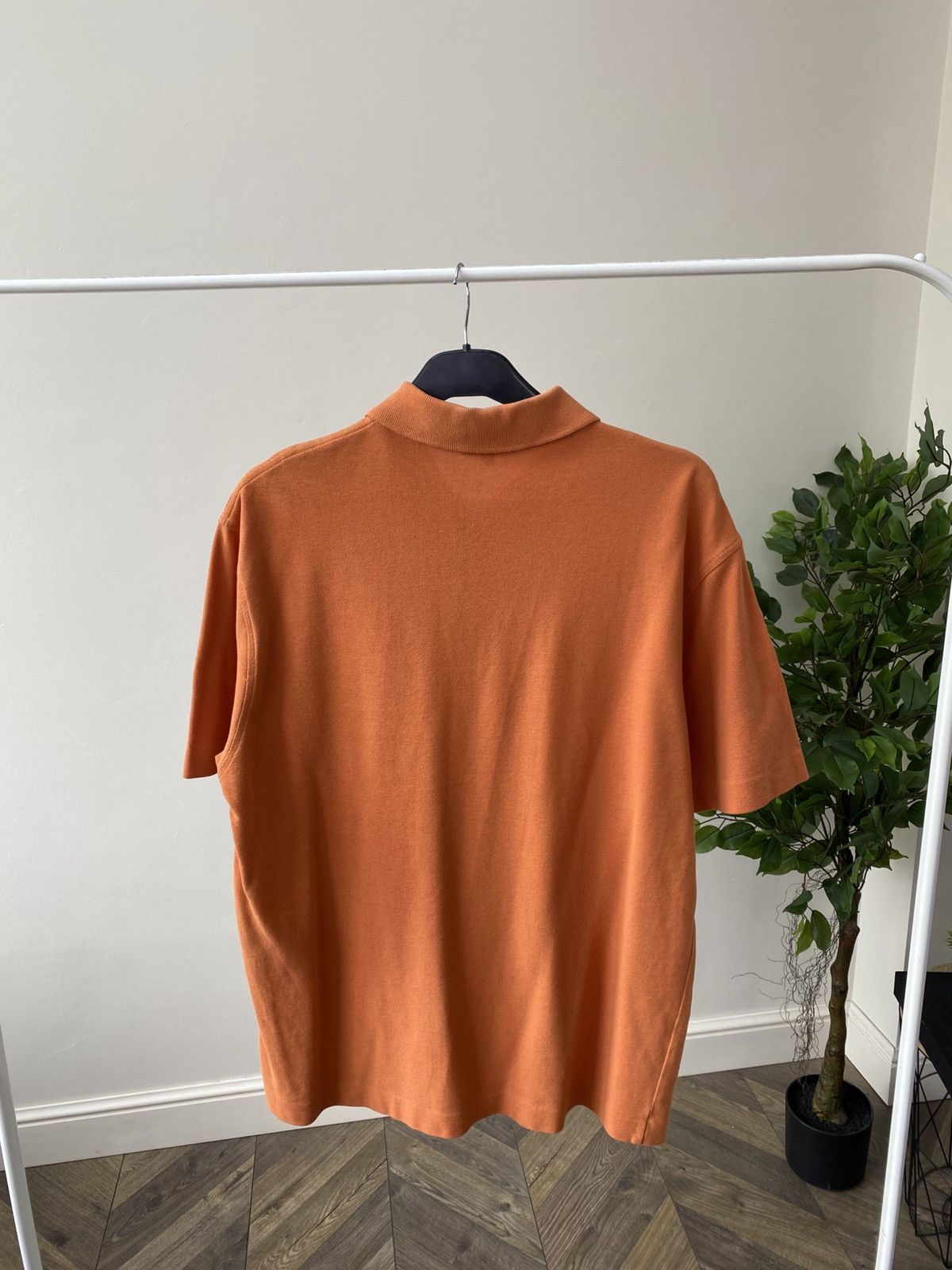 Burberry × Vintage Vintage Burberry Orange Denim polo t-shirt Size US L / EU 52-54 / 3 - 9 Thumbnail