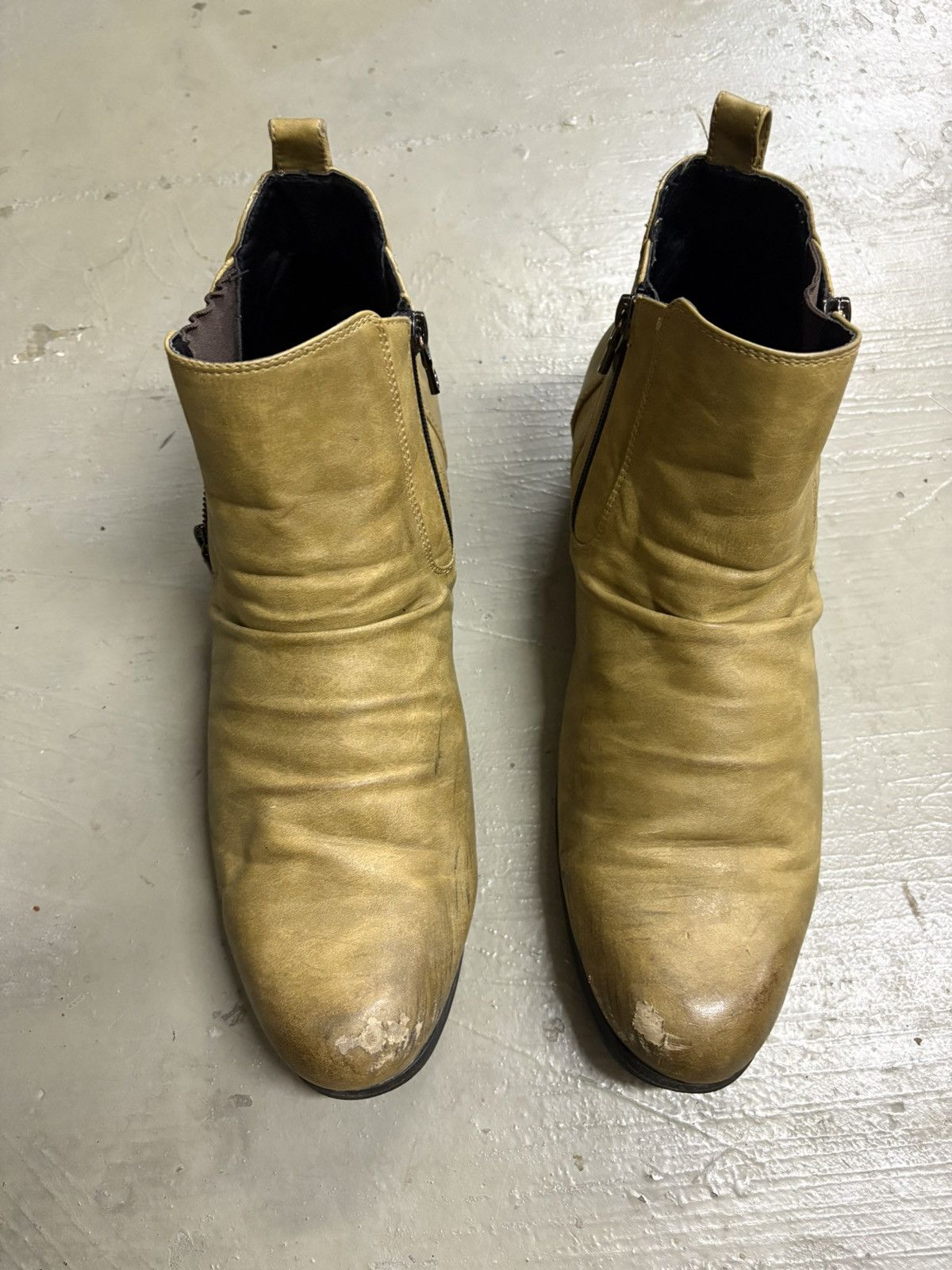Guidi No Label Side Zip Leather Boots Wrinkle Slouch Boot Size US 11.5 / EU 44-45 - 1 Thumbnail