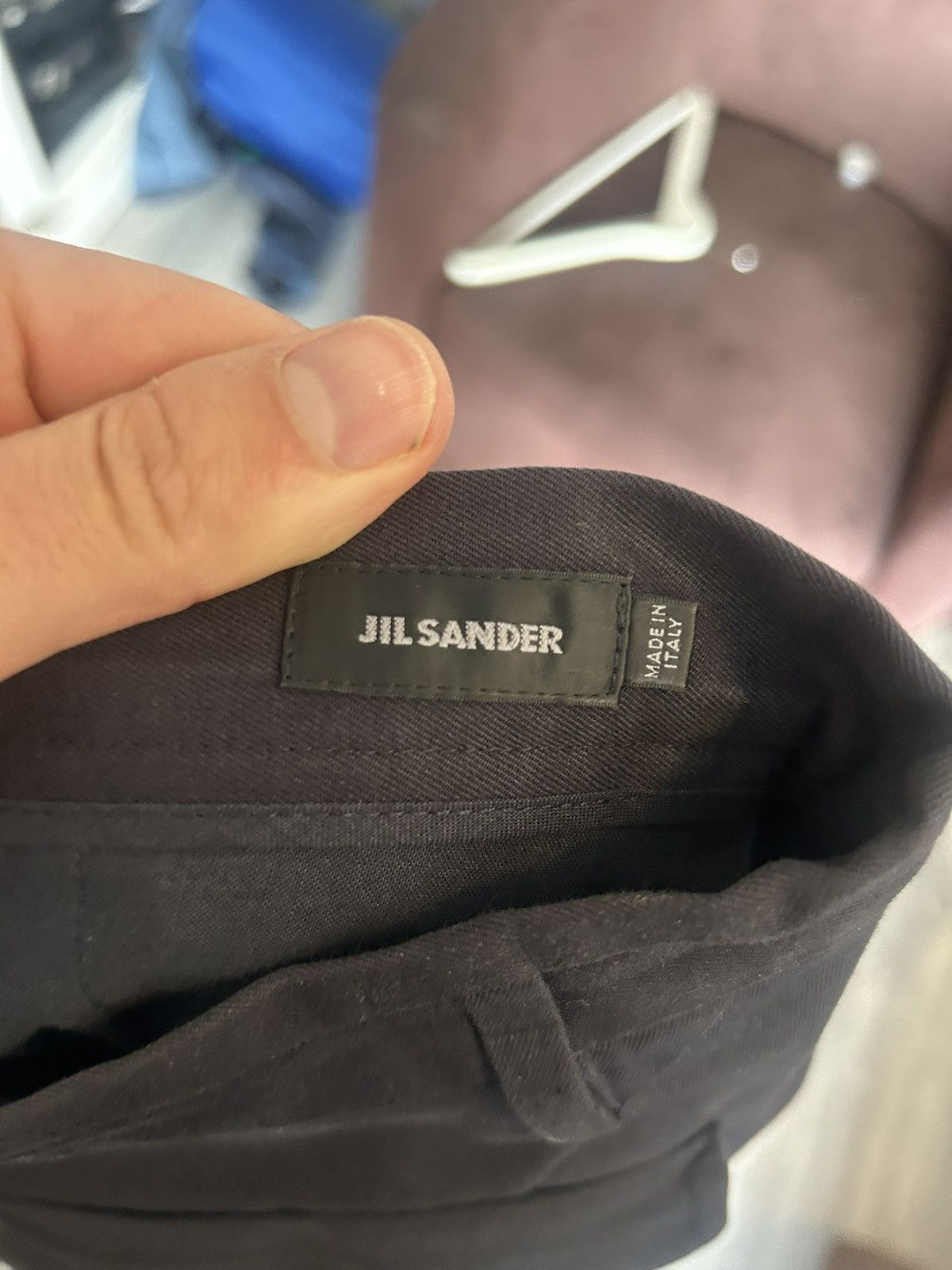 Jil Sander Jil Sander Navy Wool Trousers with Flap Pockets Size US 36 / EU 52 - 10 Thumbnail