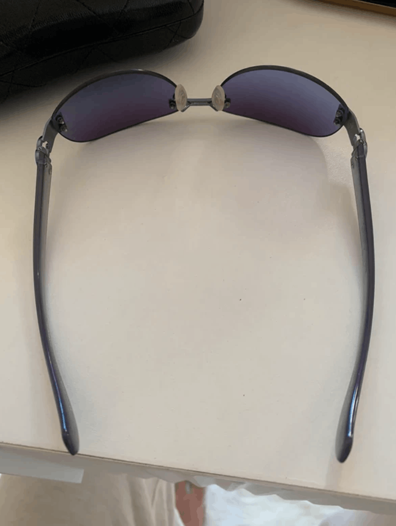 Chanel CHANEL Sunglasses 4037 Mask Rimless Rhinestone 4017 Vintage Size ONE SIZE - 2 Thumbnail