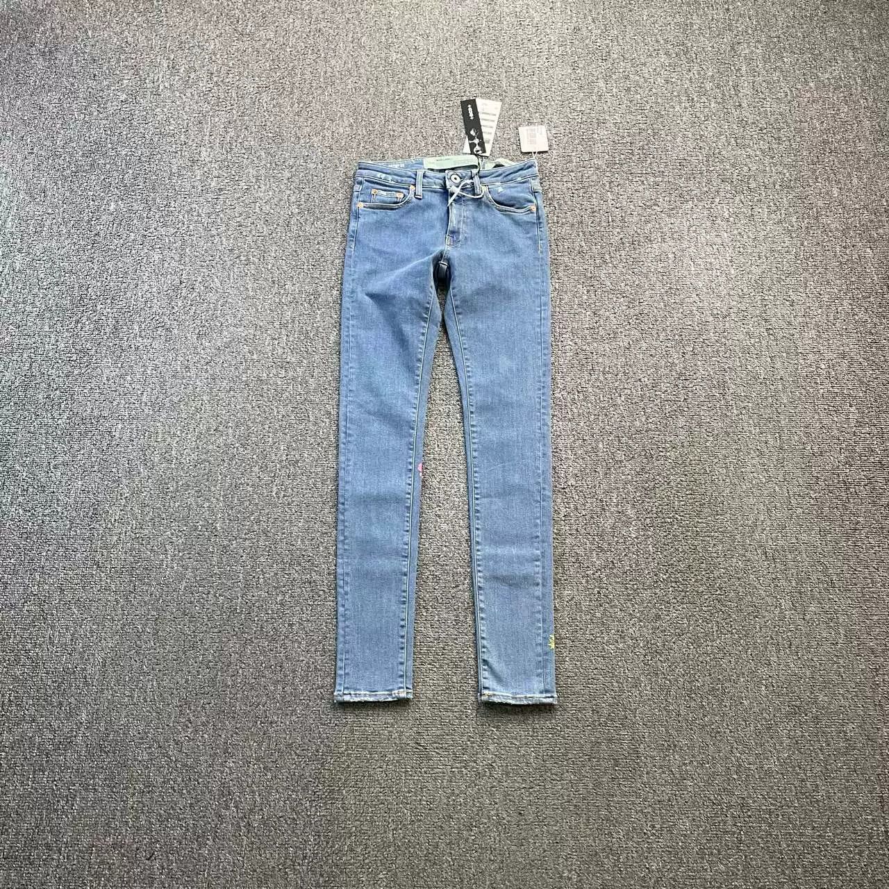 Off-White Off White Floral Jeans Size 25" / US 0 / IT 36 - 1 Thumbnail