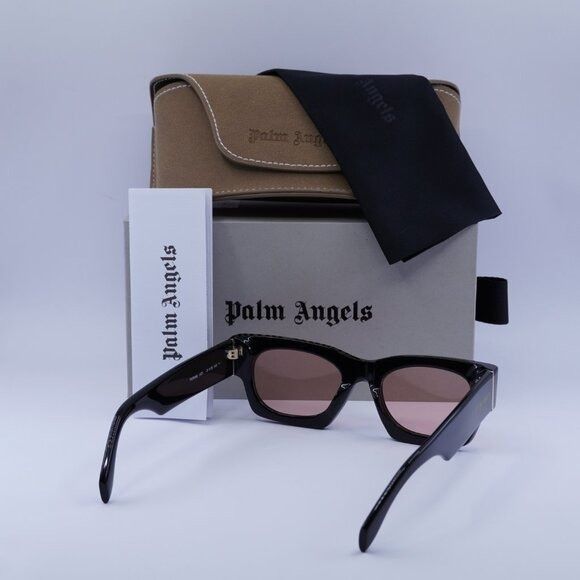 Palm Angels Palm Angels PERI089 BODIE 1021 Sunglasses Black Square Frame Size ONE SIZE - 8 Thumbnail
