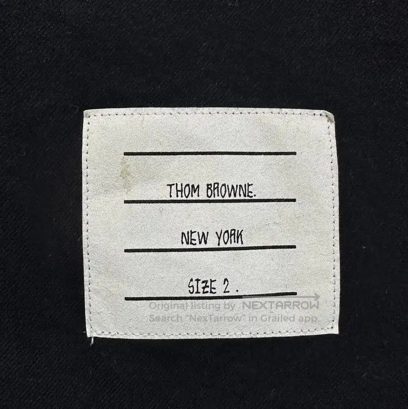 Thom Browne Thom Browne Navy Cotton Long Sleeve Shirt . Size US M / EU 48-50 / 2 - 2 Thumbnail