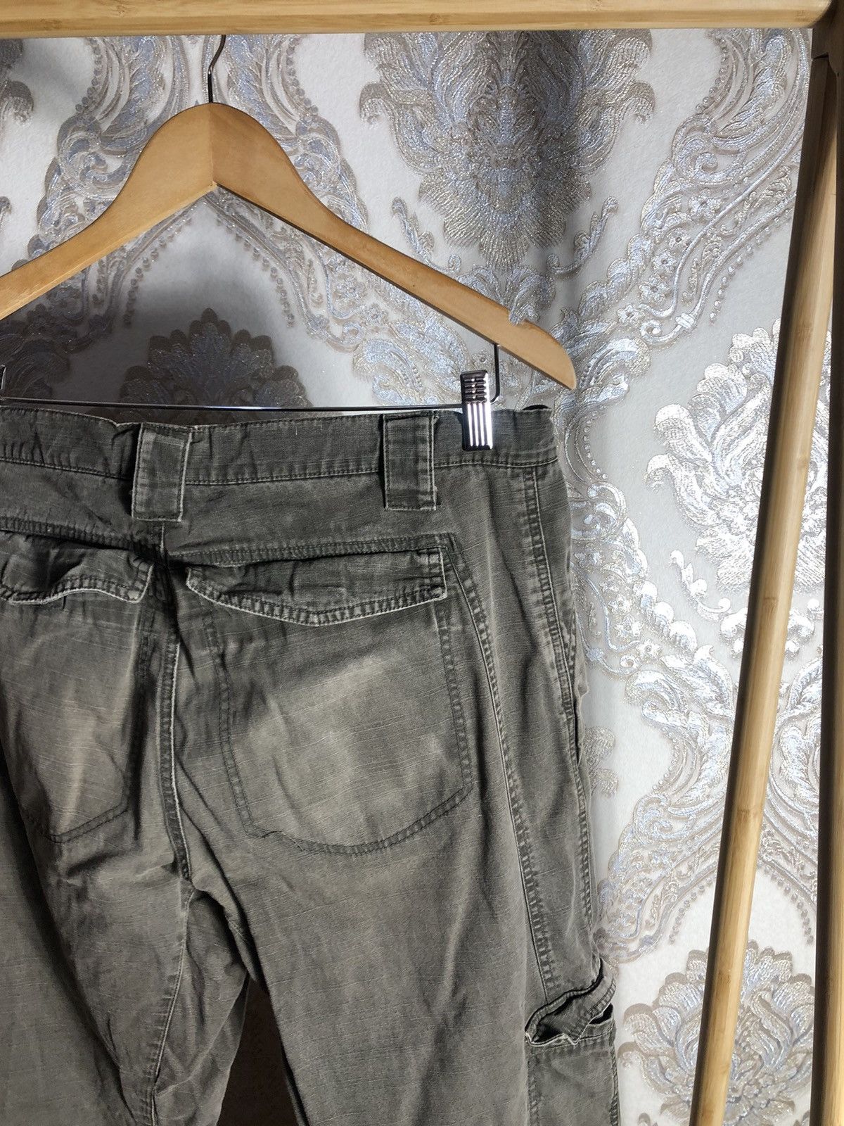 Nike × Vintage VERY RARE NIKE CARGO SWEATPANTS DENIM GORPCORE Y2K 90s DRILL Size US 32 / EU 48 - 16 Thumbnail