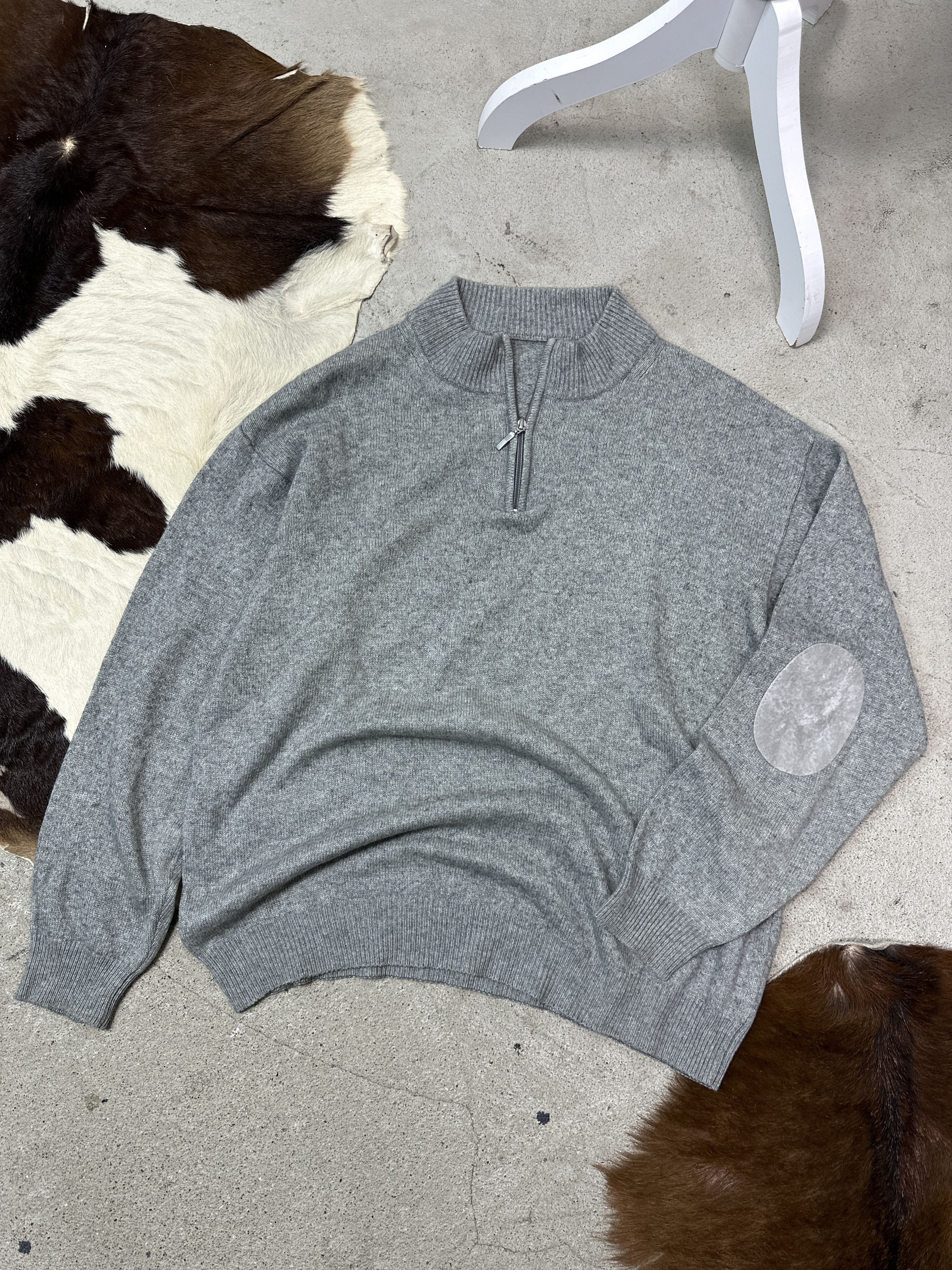 Vintage Vintage Cottage Silk Cashmere 1/4 Zip Sweater Y2K Size US XL / EU 56 / 4 - 2 Thumbnail